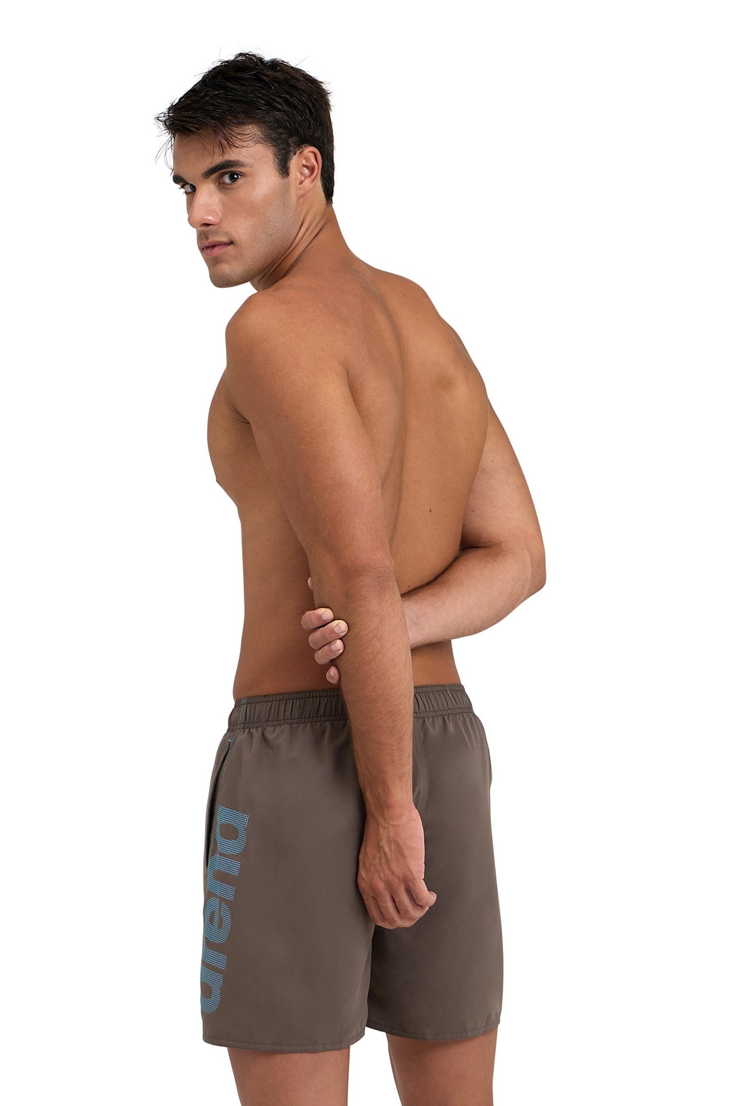 FUNDAMENTALS ARENA LOGO BOXER R DARK OLIVE-TURQUOISE 2