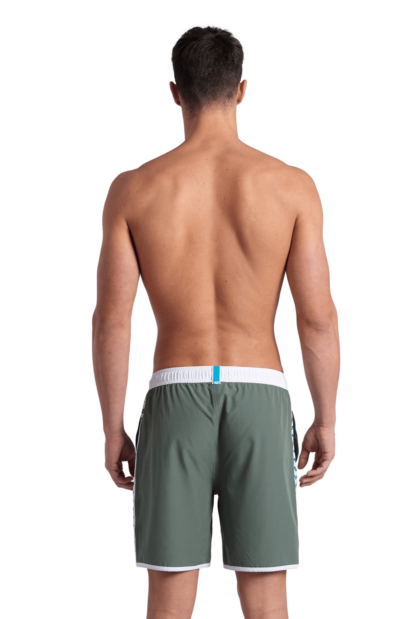 ICONS TEAM STRIPE UNISEX BERMUDA SAGE-WHITE-BLUE COSMO 2