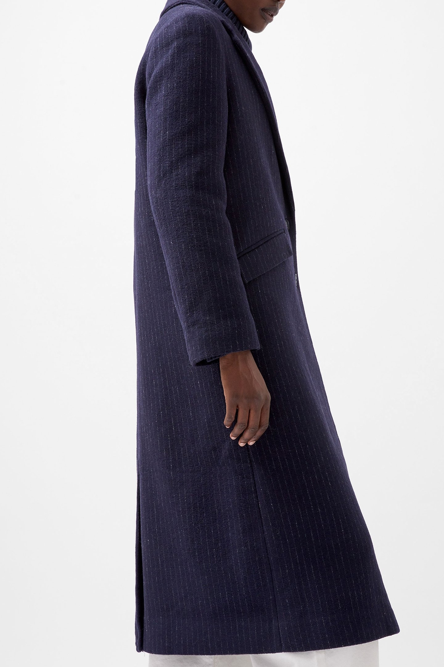 ARLANA PIN STRIPE COAT NAVY AND GREY 4