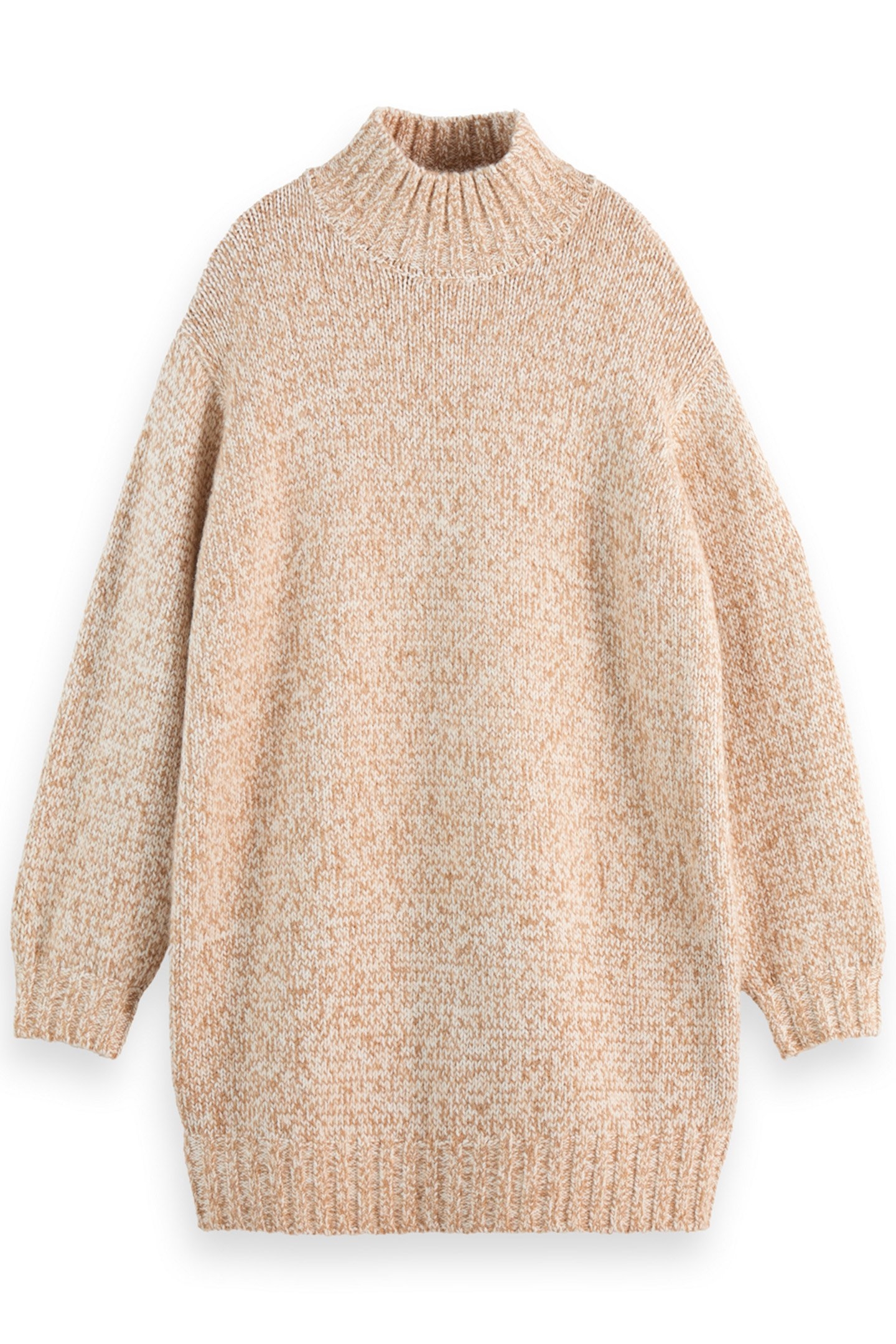 CHUNKY KNITTED MINI DRESS SOFT ICE MELANGE 1