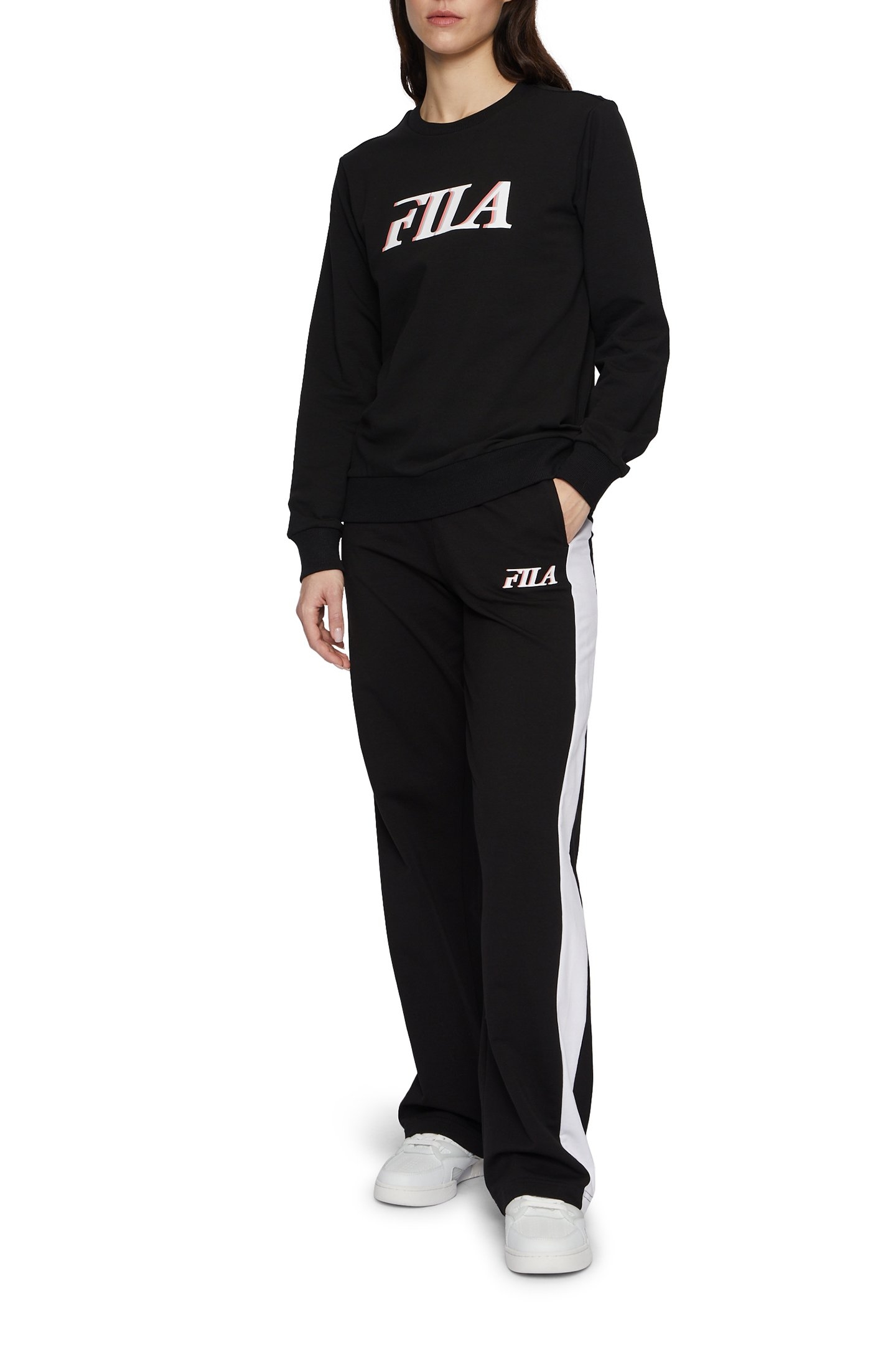 LOKEREN GRAPHIC SWEAT PANTS BLACK-BRIGHT WHITE 3