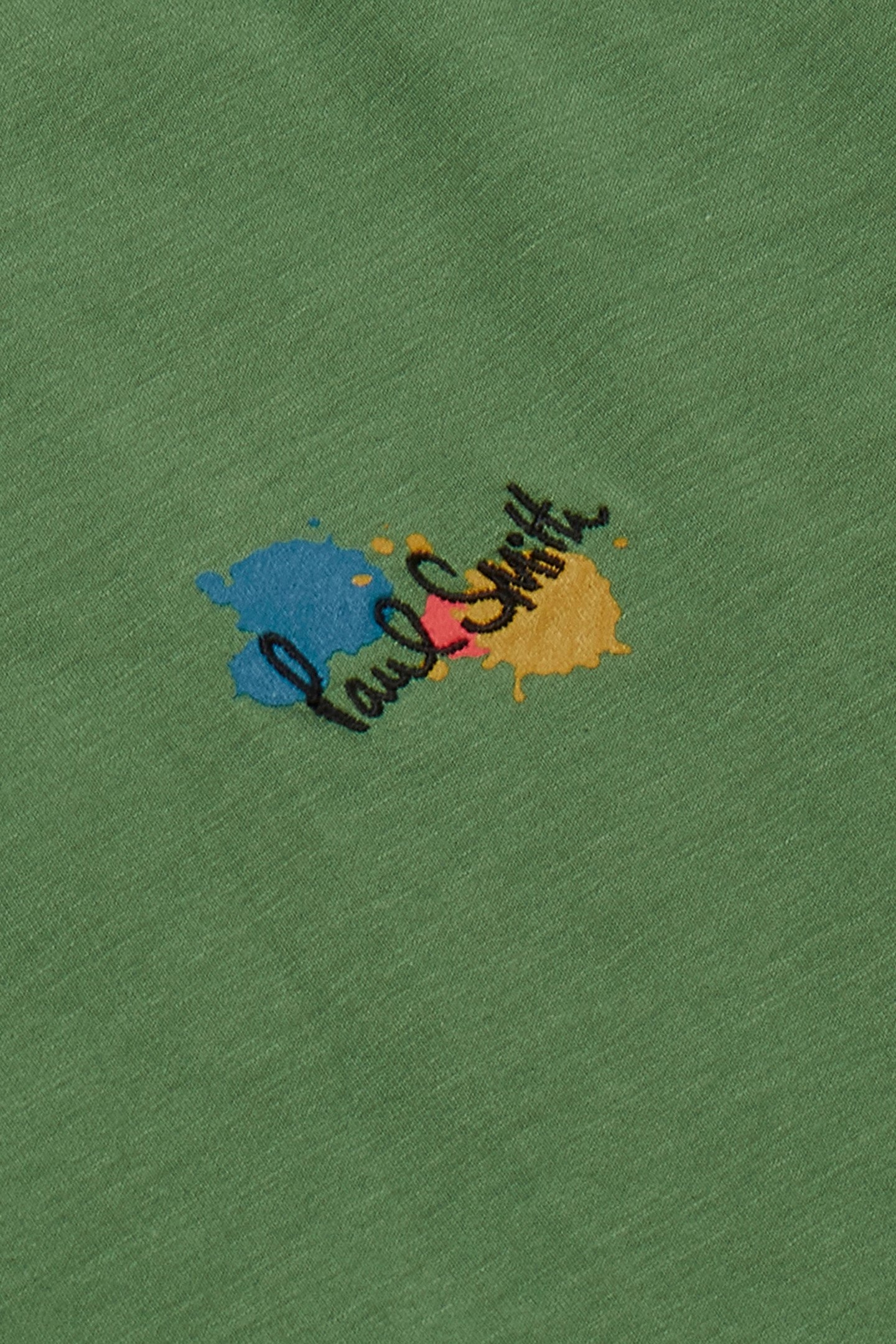 TSHIRT PAINT SPLATTER LIME GREEN 2