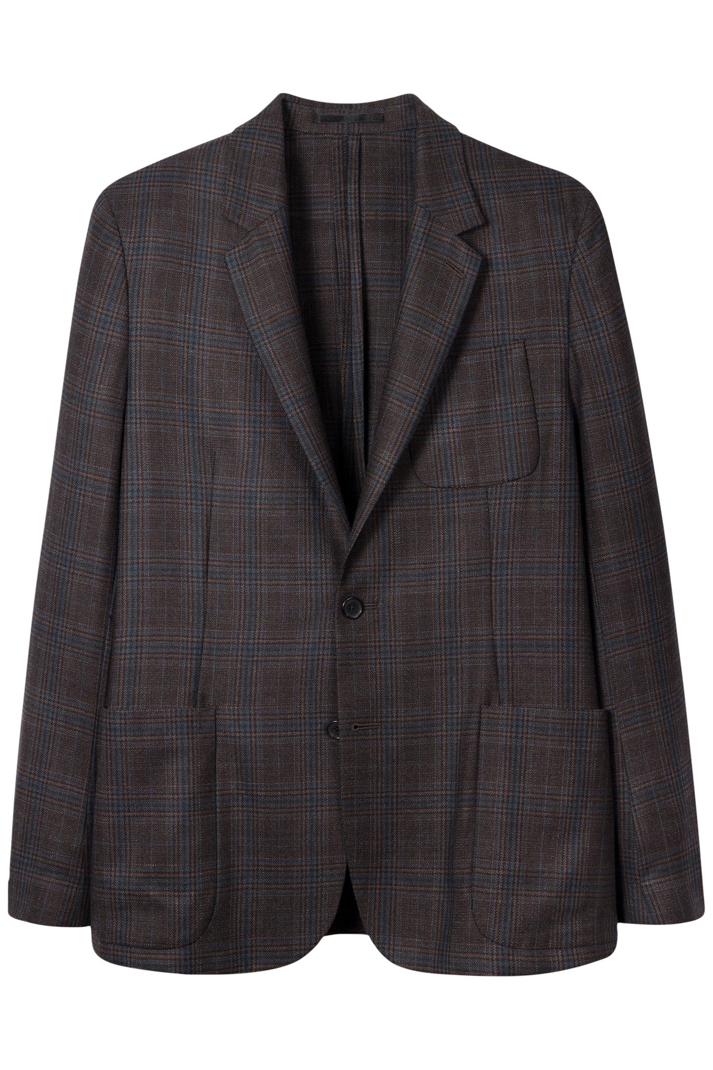 2 BUTTON PATCH POCKET JACKET BROWN 4