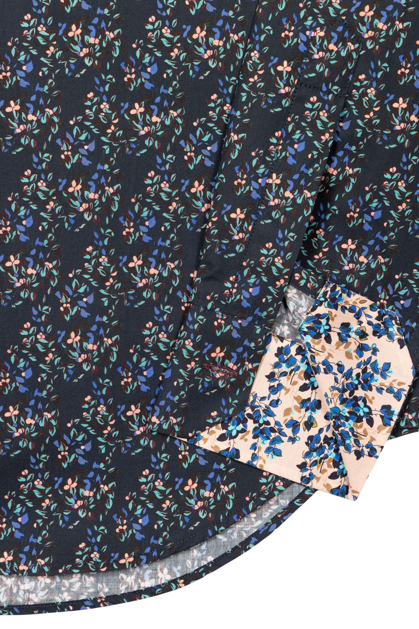 S/C SLIM FIT SHIRT NAVY 5