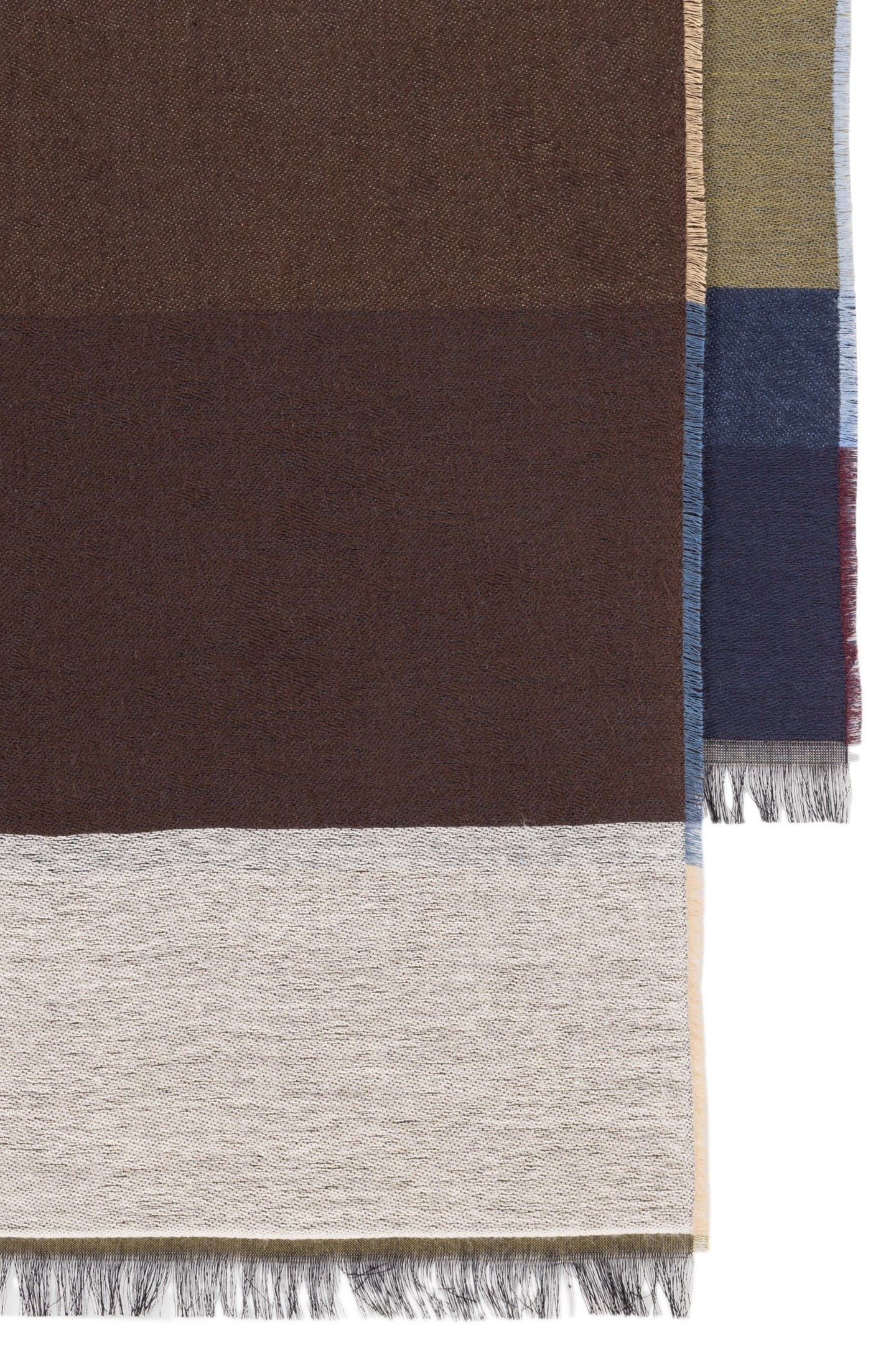 SCARF OVERLAP CHECK NAVY 2