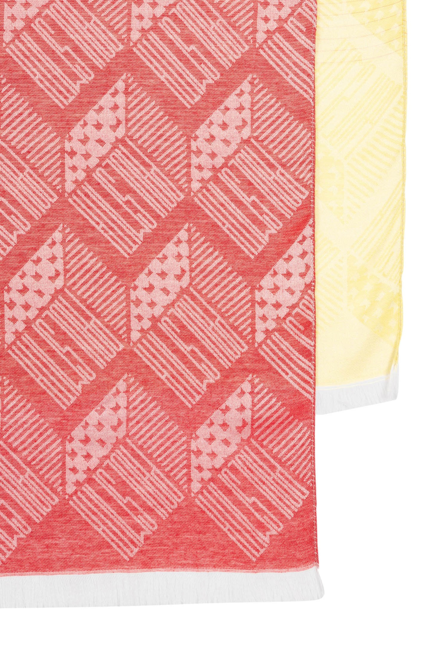 SCARF PS CUBE JACQUARD PINK 2