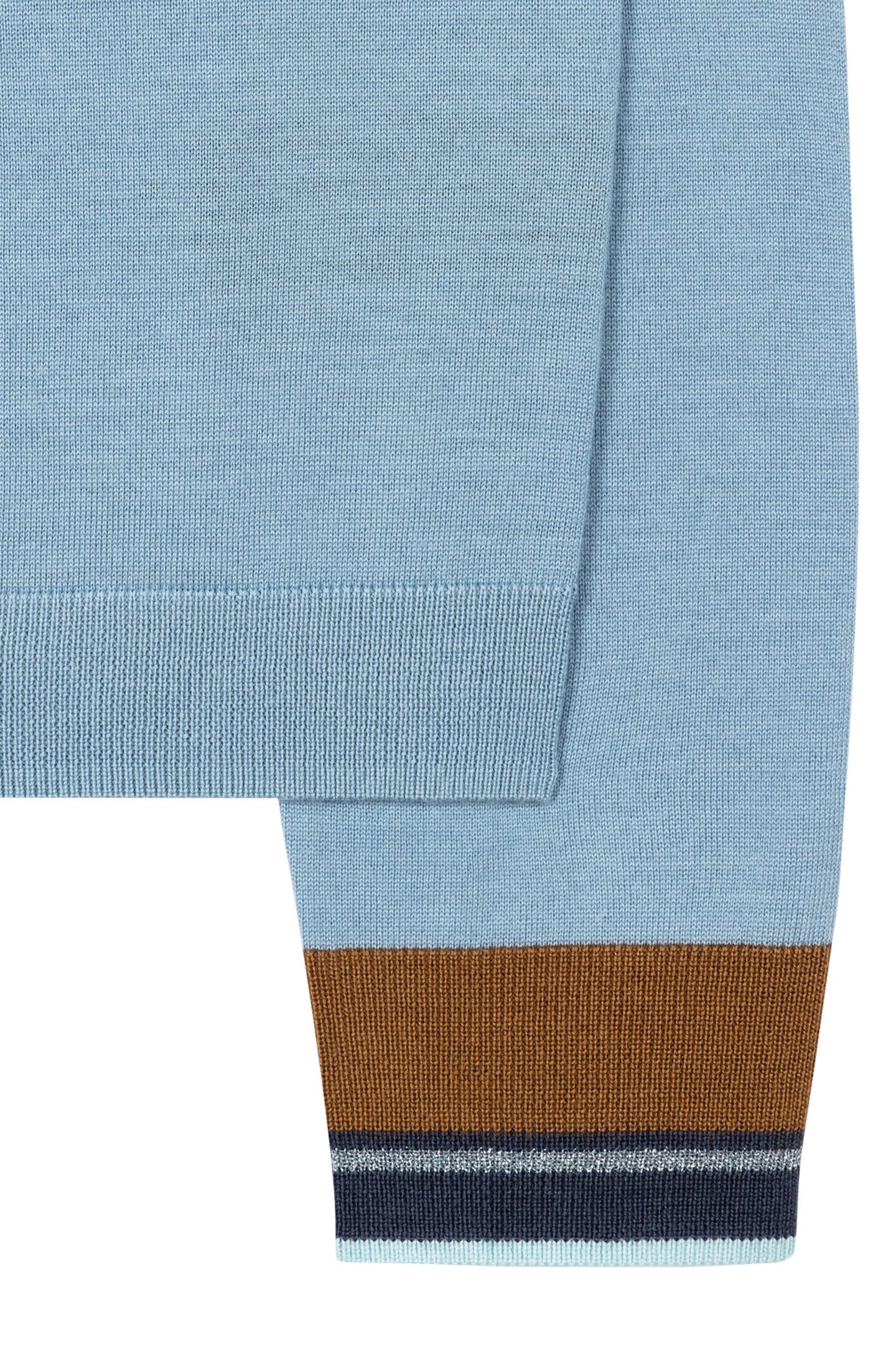 KNITTED SWEATER ROLL NECK PETROL BLUE 5