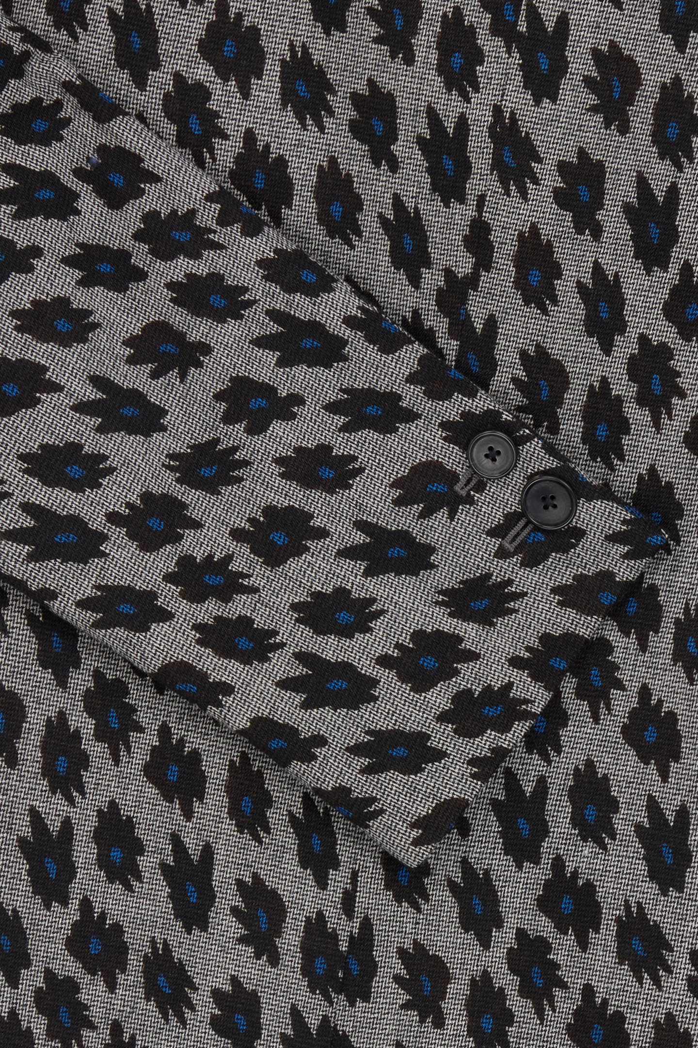 2 BUTTON JACKET BLACK MELANGE 3