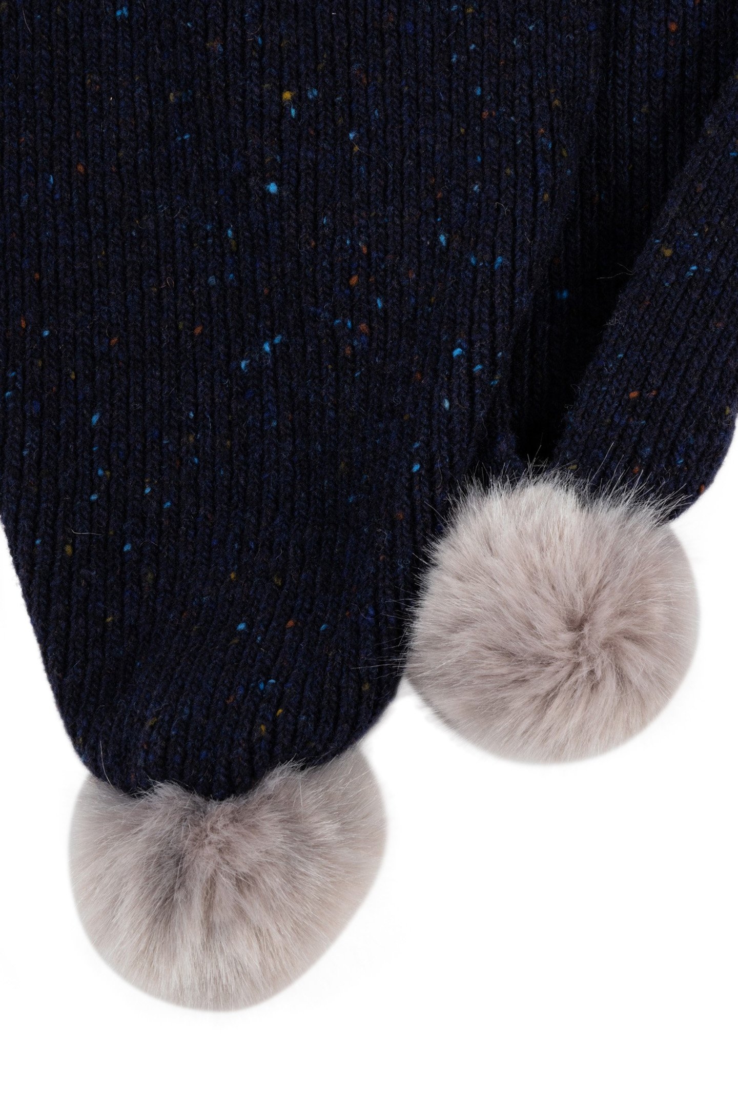 SCARF DONEGAL POM NAVY 2