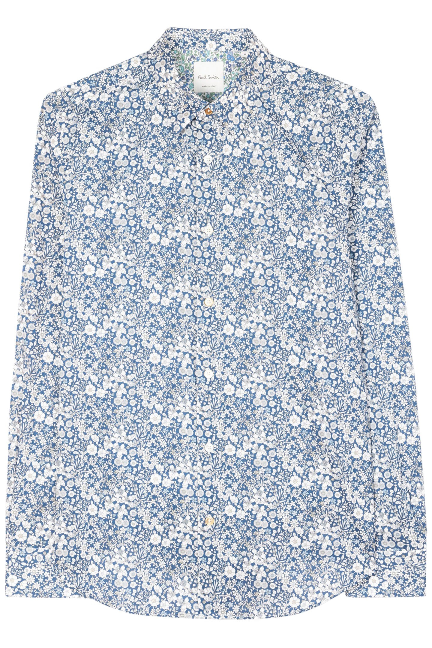 S/C SLIM FIT SHIRT NAVY 1