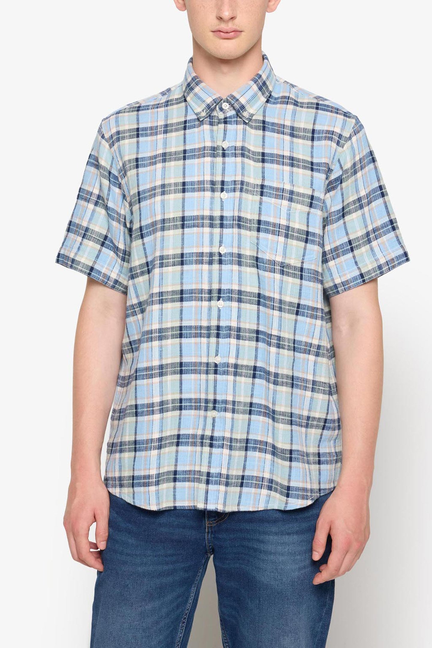 PANSI WAFFLE CHECK GREEN FROSTY 1