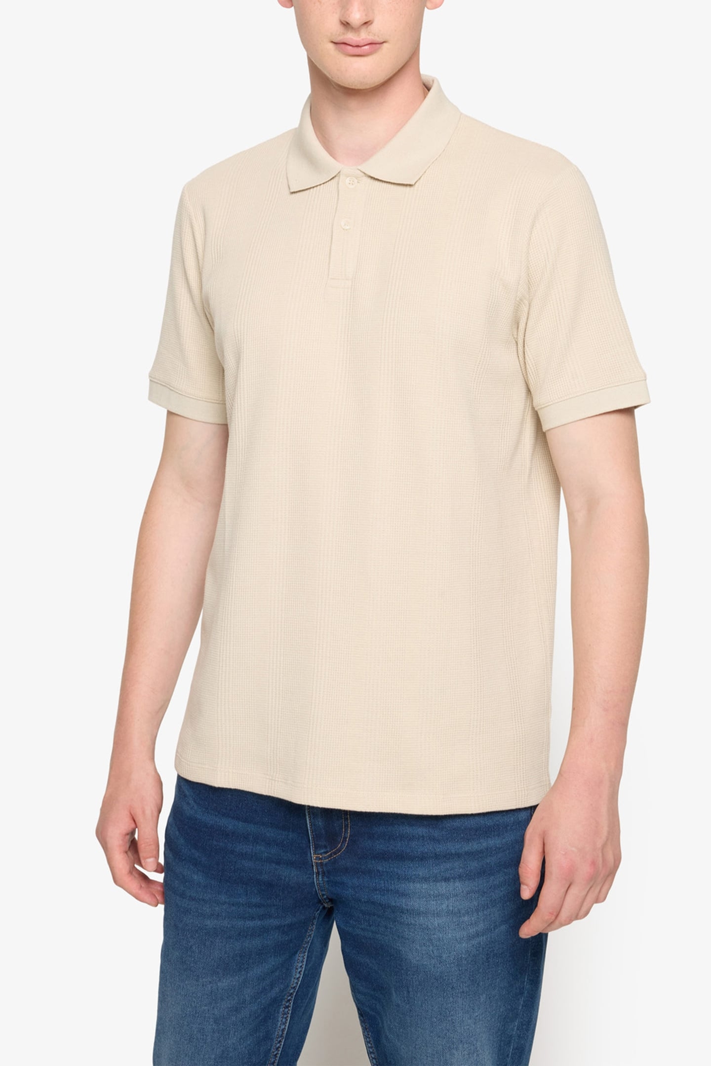 OLAUSI STRUCTURED POLO SAFARI SAND 1