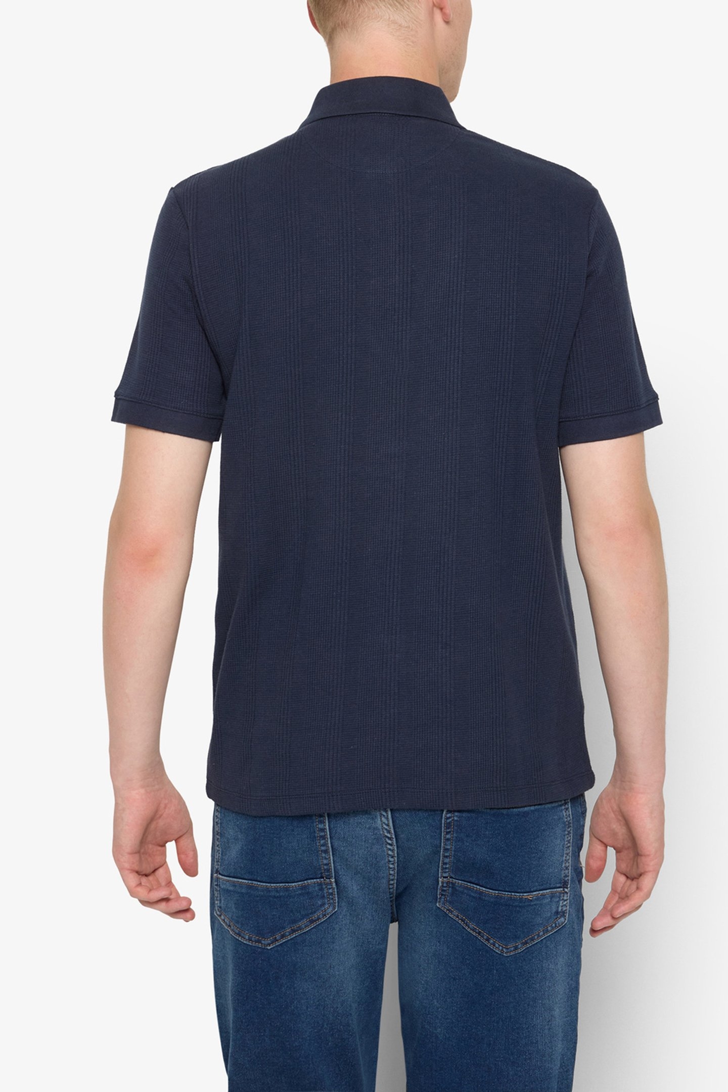 OLAUSI STRUCTURED POLO DEEP MARINE 2