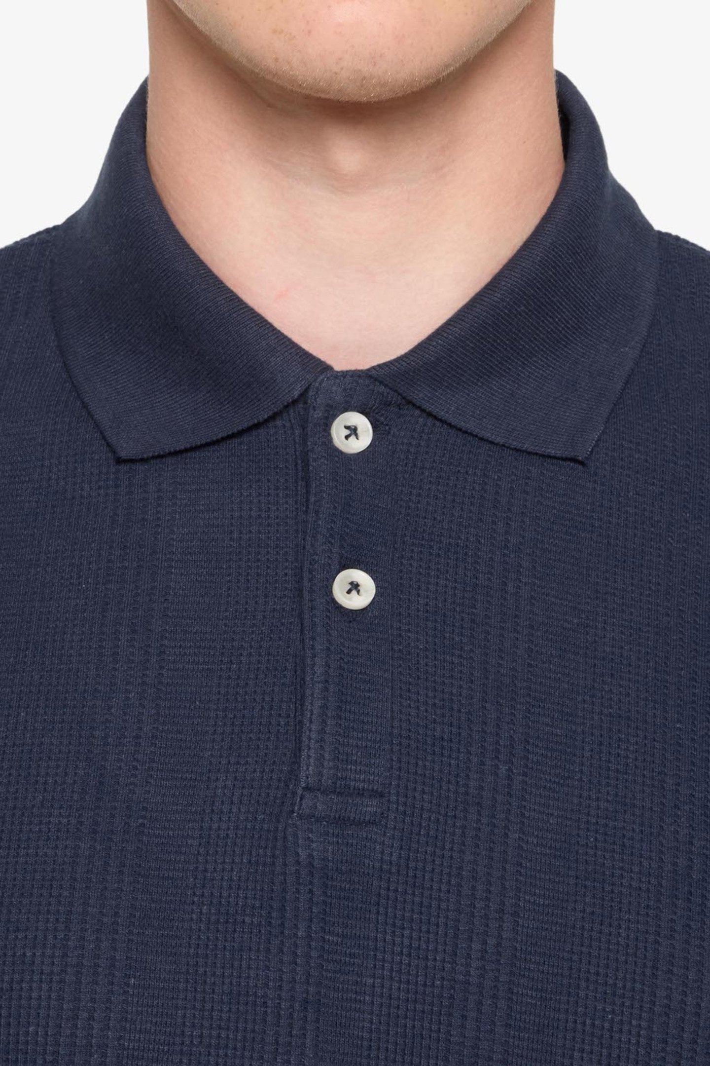 OLAUSI STRUCTURED POLO DEEP MARINE 6