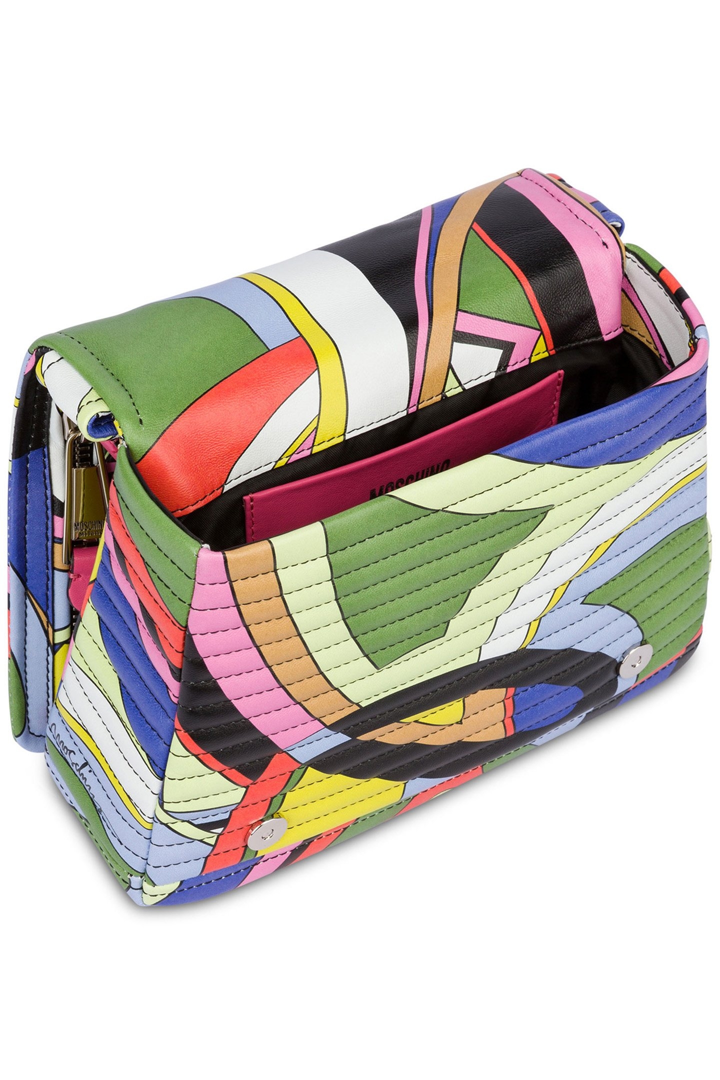 BIKER BAG IN NAPPA MULTICOLOR PRINT MULTICOLOUR 3