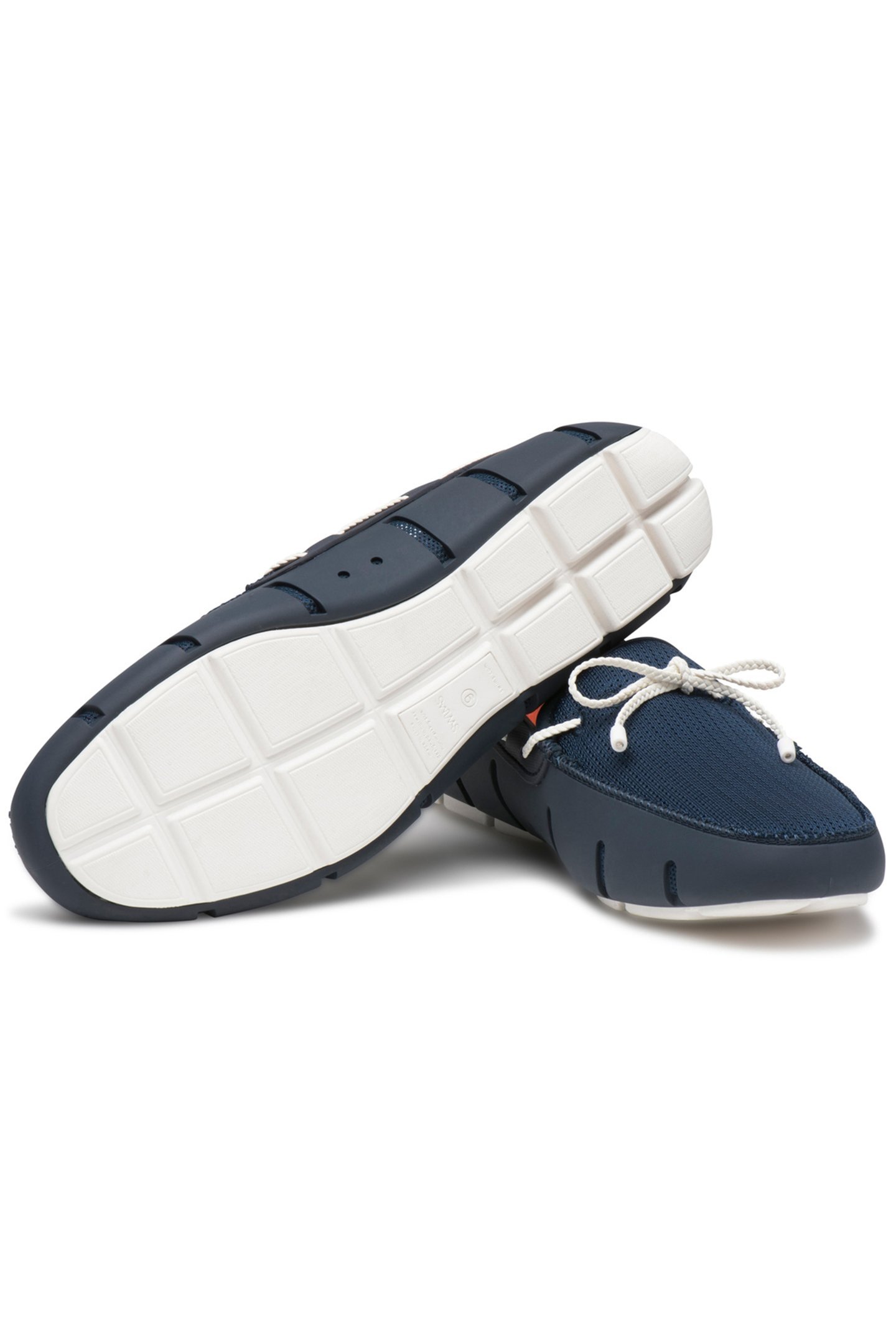 BRAIDED LACE LOAFER NAVY/WHITE 3