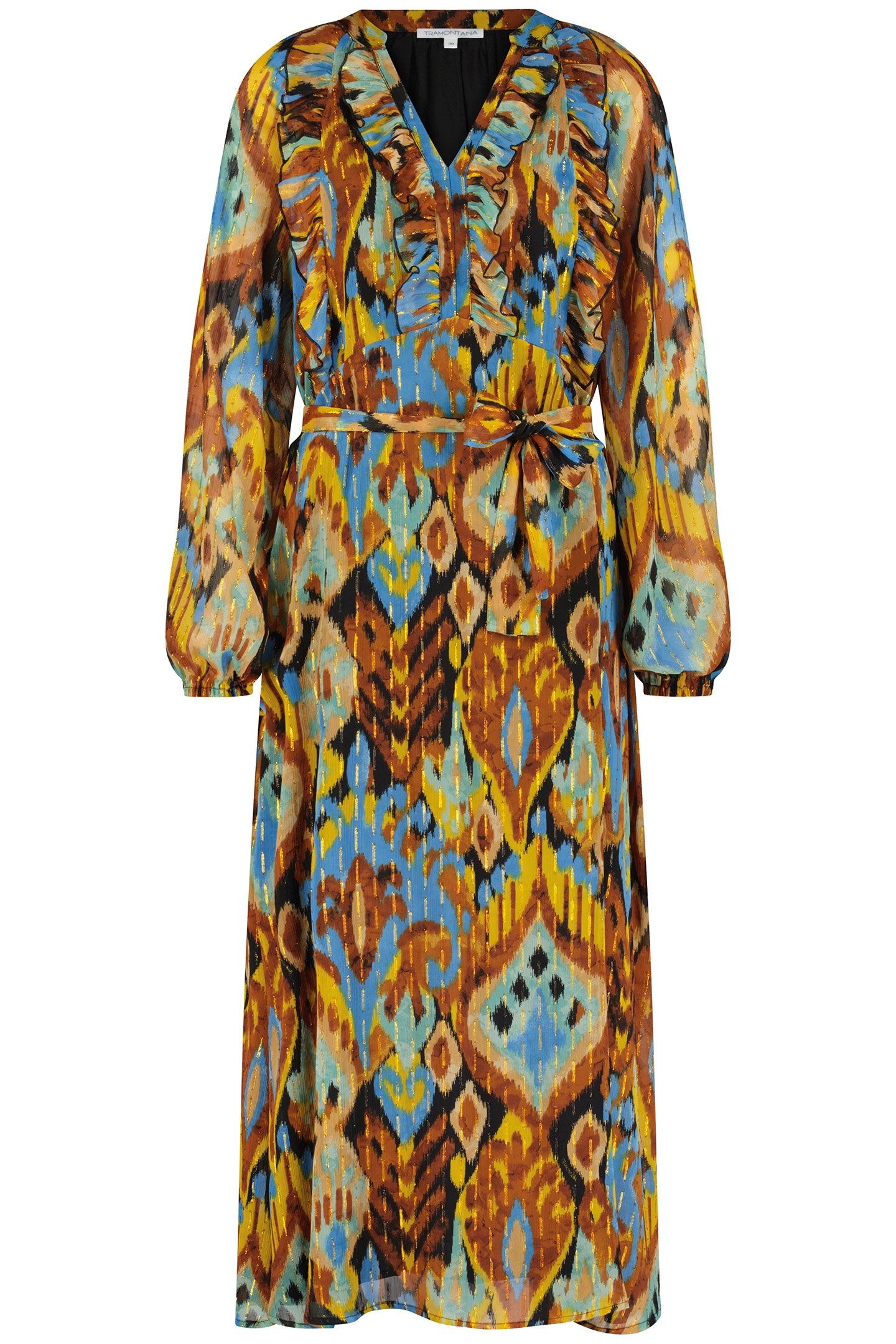 DRESS SPRING IKAT BLACK PRINT BLACKS 2