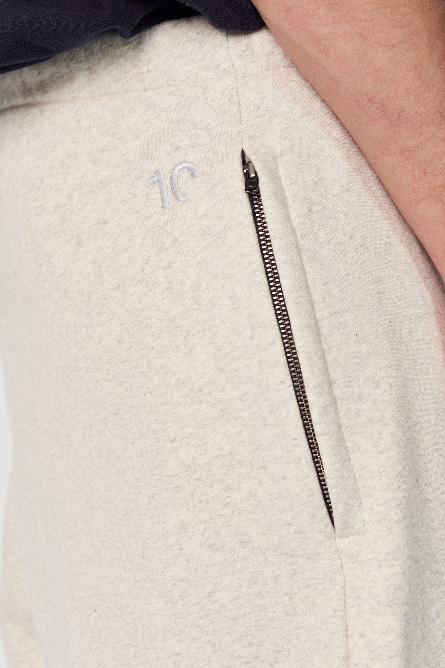 CHRIS FLEECE JOGGER SOFT WHITE MELEE 8