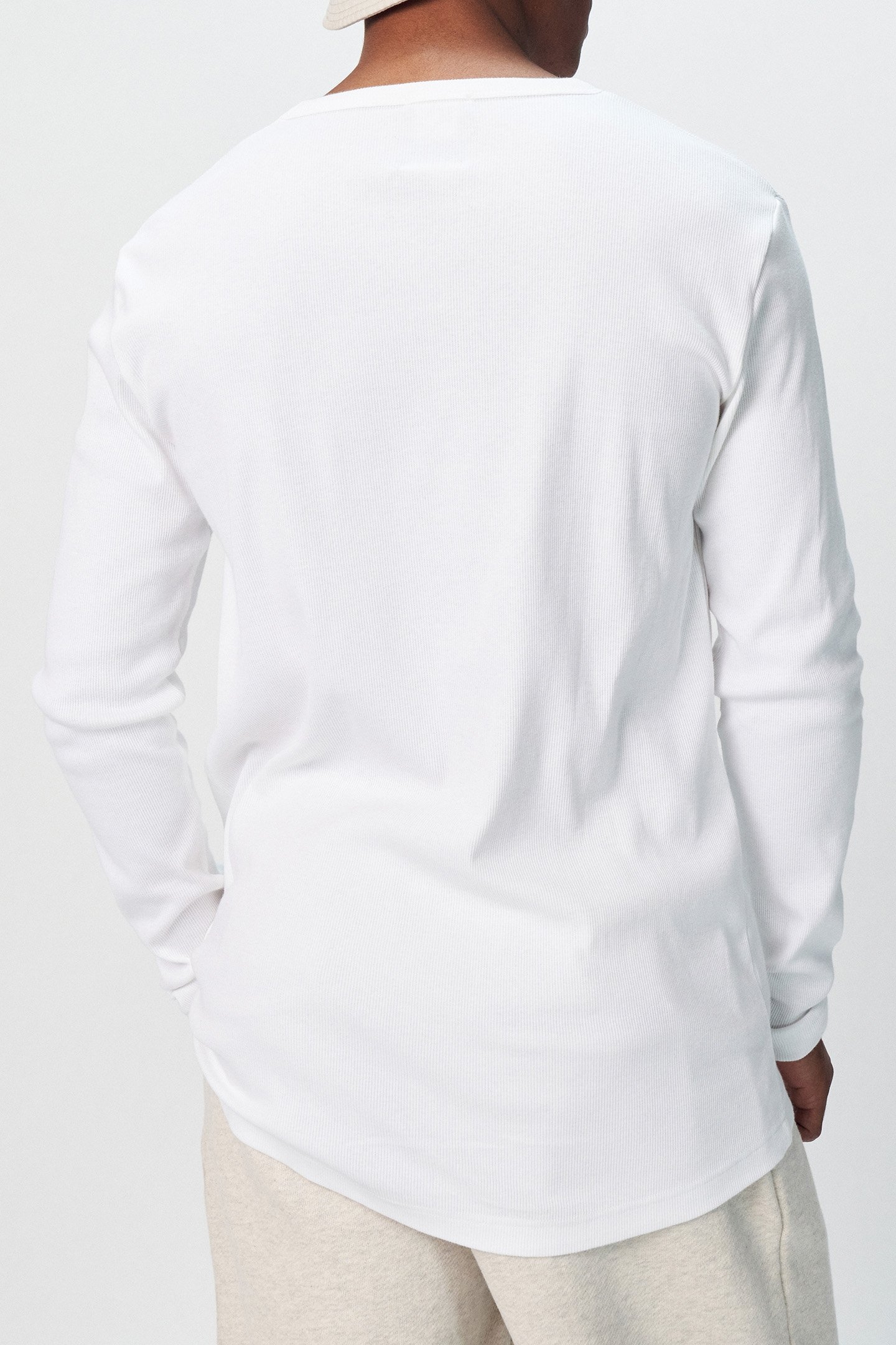 ALEX RIB JERSEY TEE WHITE 2