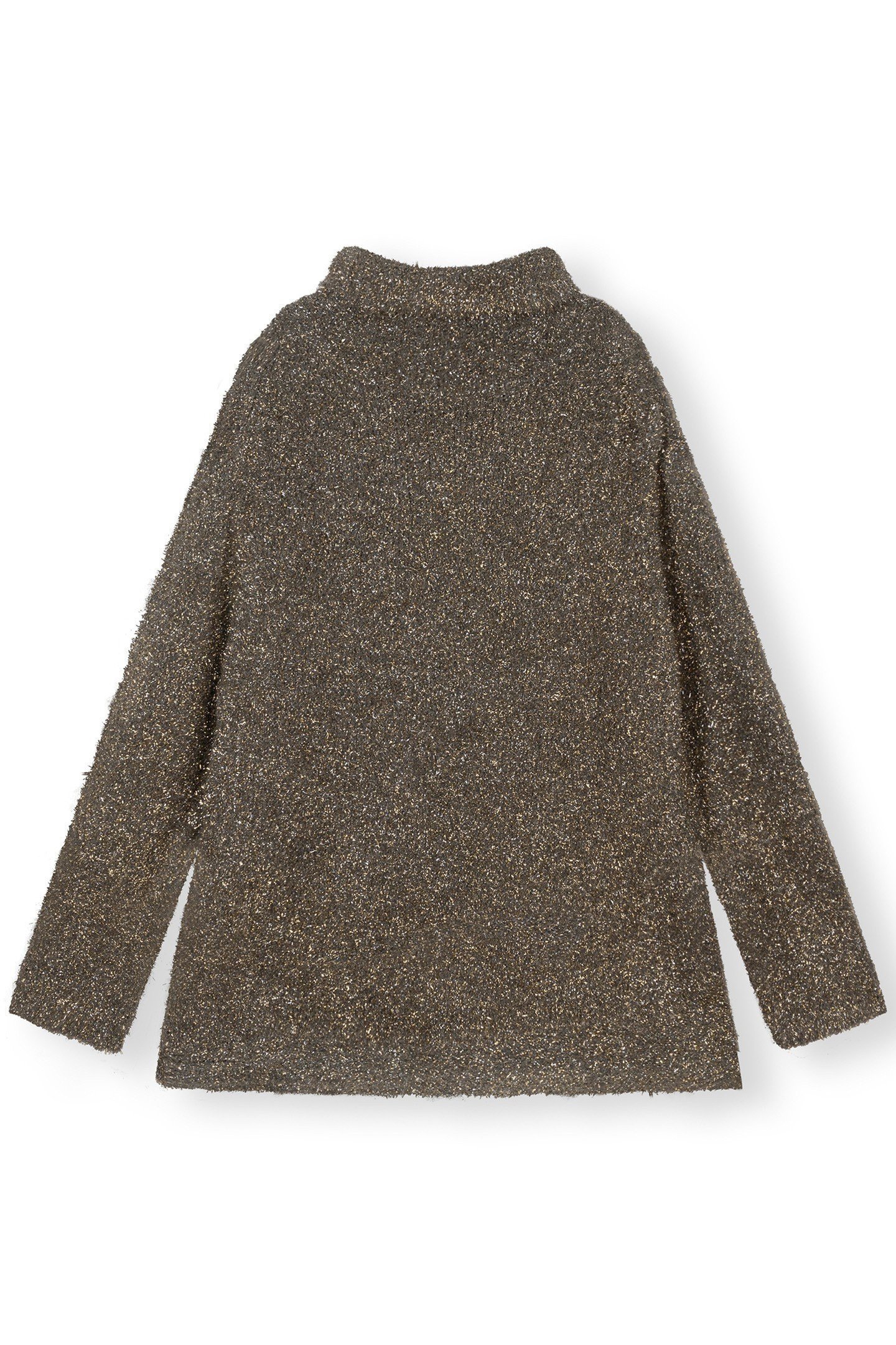 OVERSIZED TURTLENECK SWEATER LUREX GOLD 4