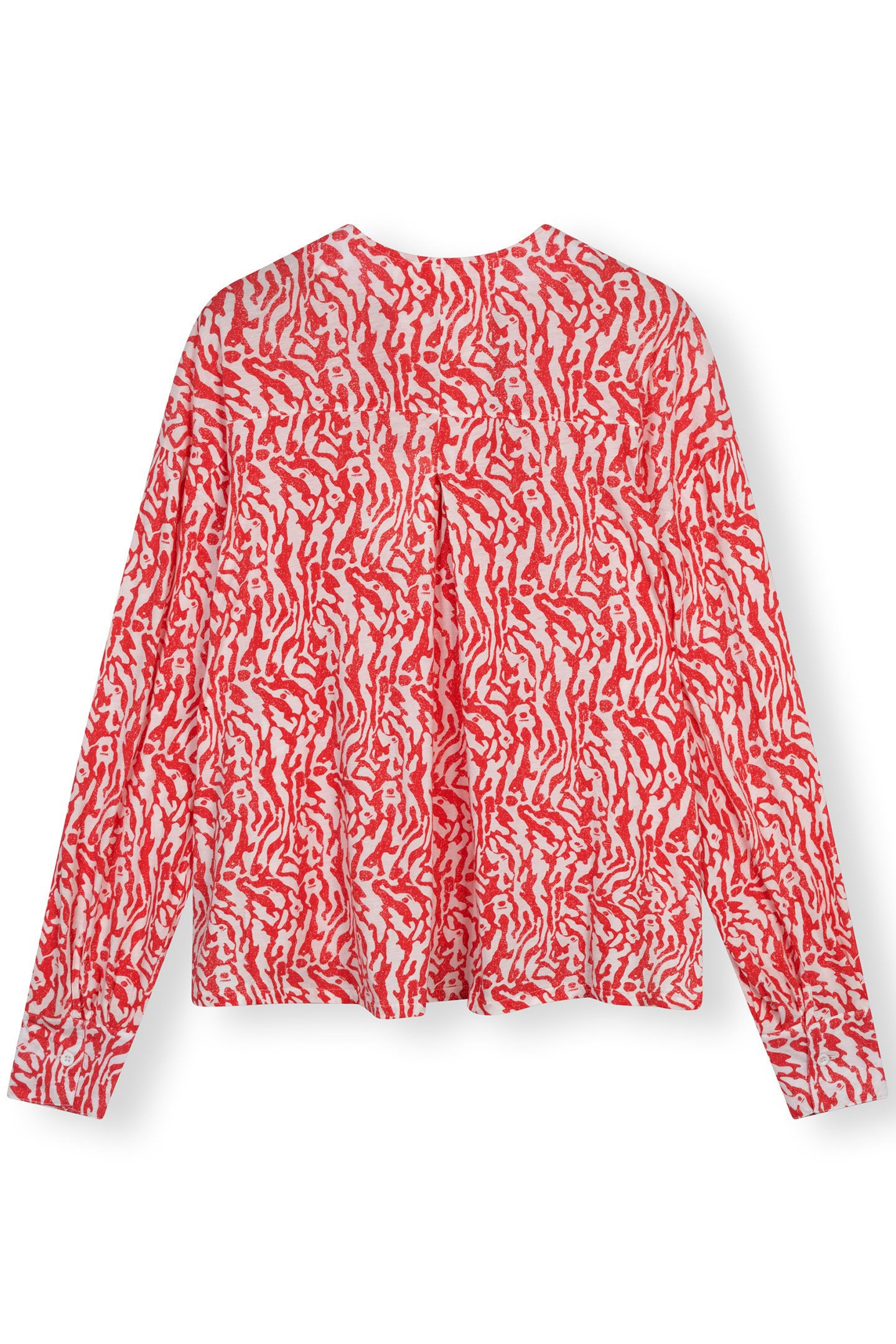 V-NECK BLOUSE ZEBRA JERSEY ECRU 5