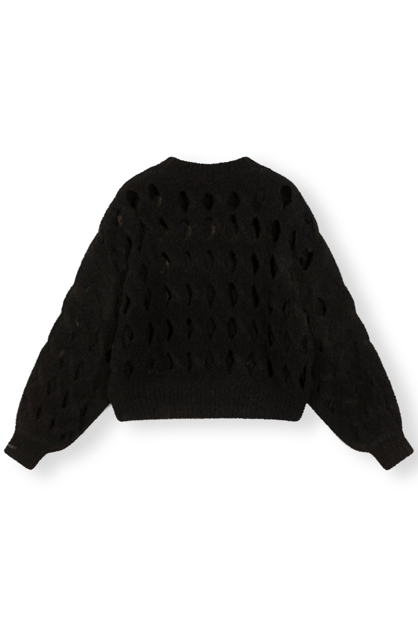OPEN KNIT SWEATER BLACK 5