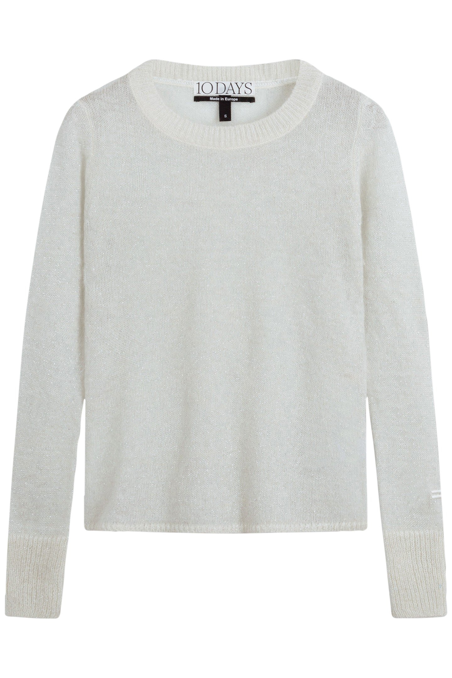 LONGSLEEVE TOP KNIT SPARKLE ECRU 4
