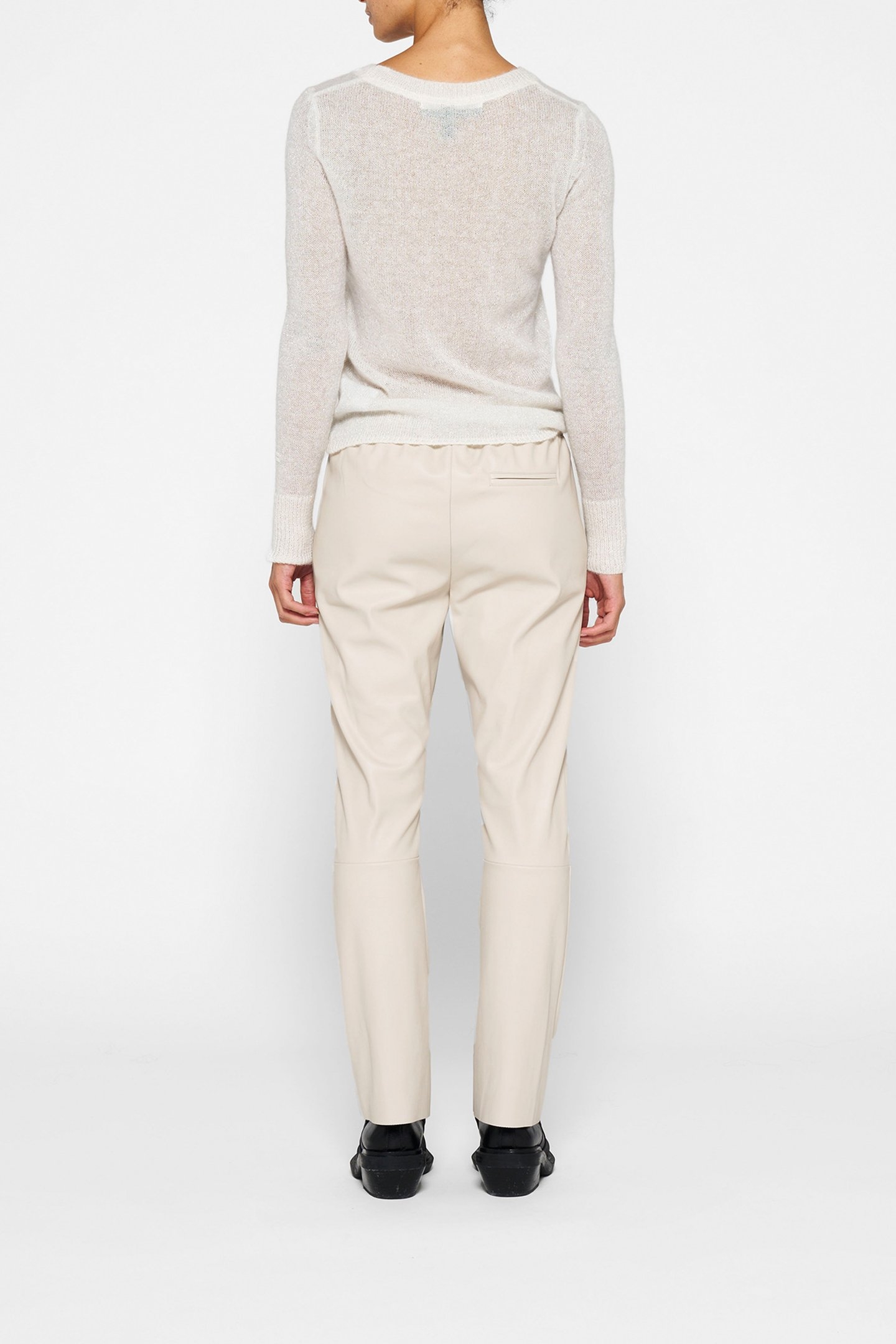 LONGSLEEVE TOP KNIT SPARKLE ECRU 3