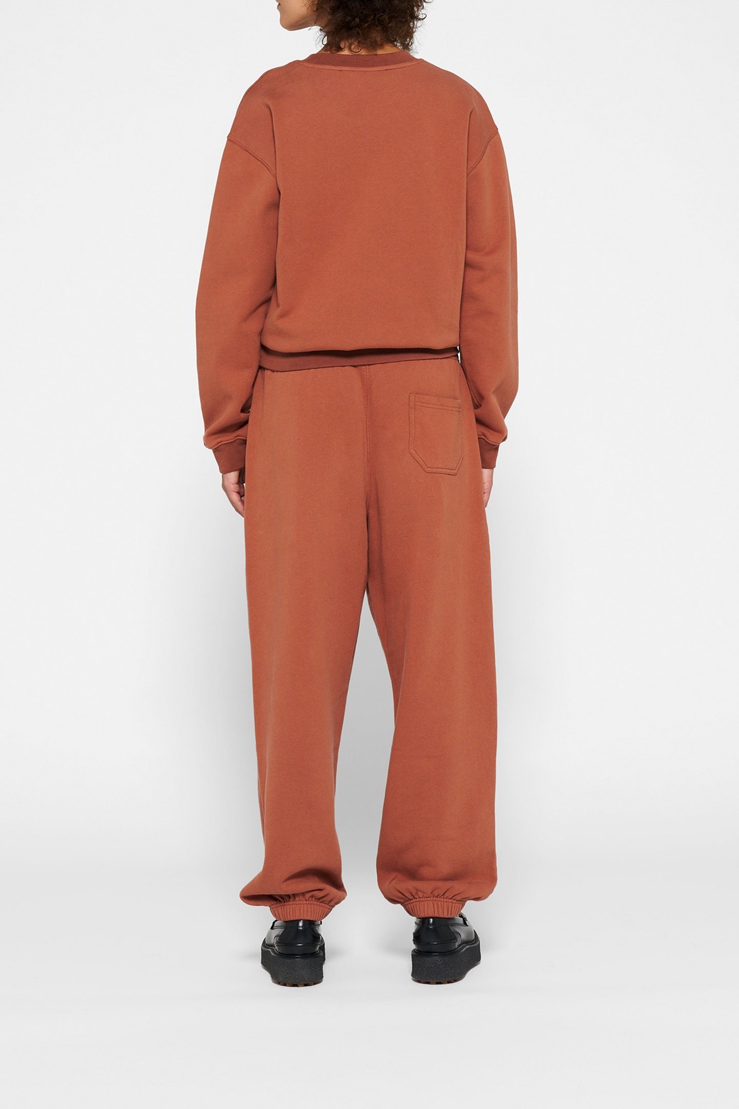 LOGO SWEATER SADDLE BROWN 3