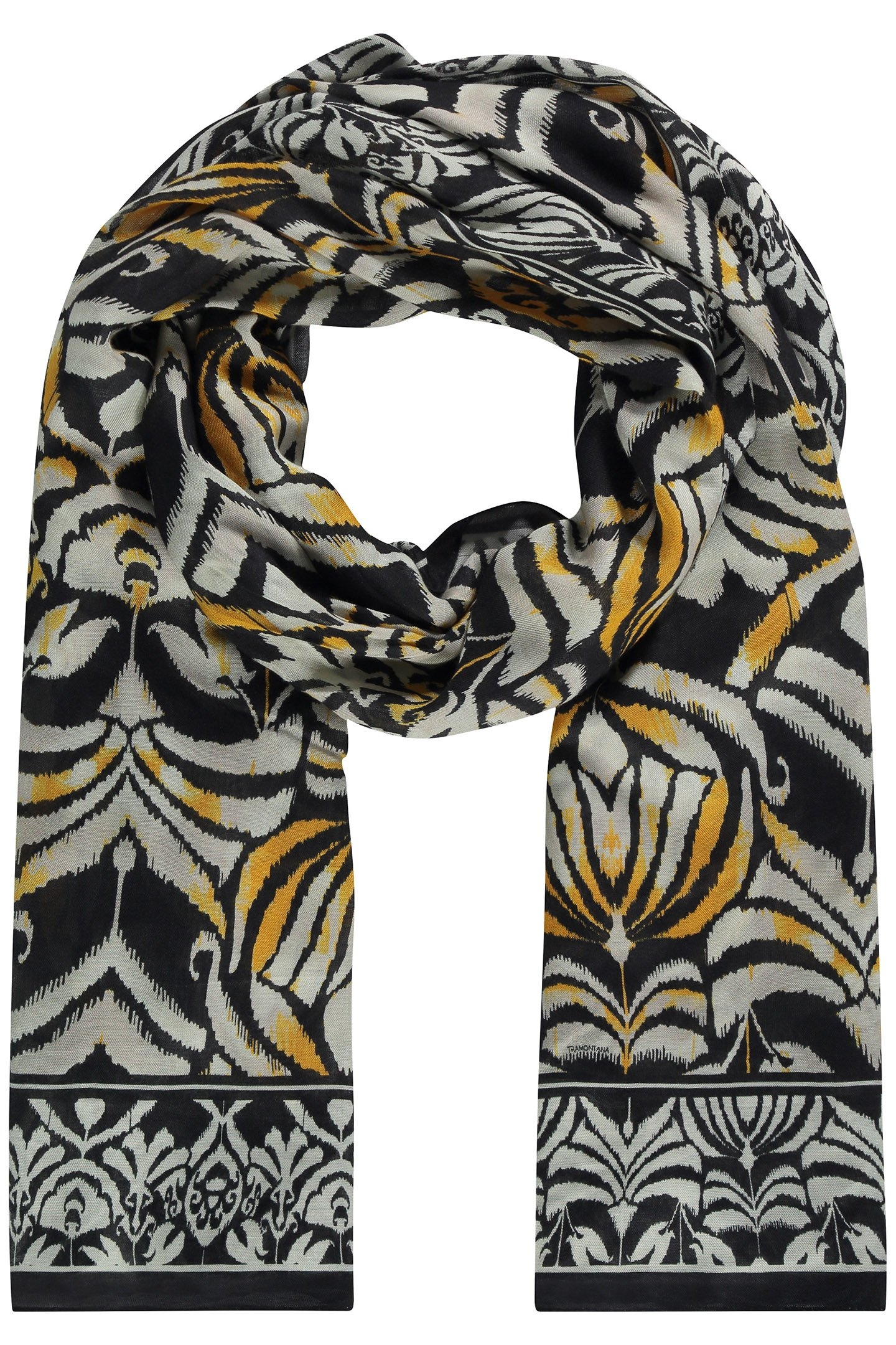 SCARF ORNAMENTALS PRINT PRINT YELLOWS 1