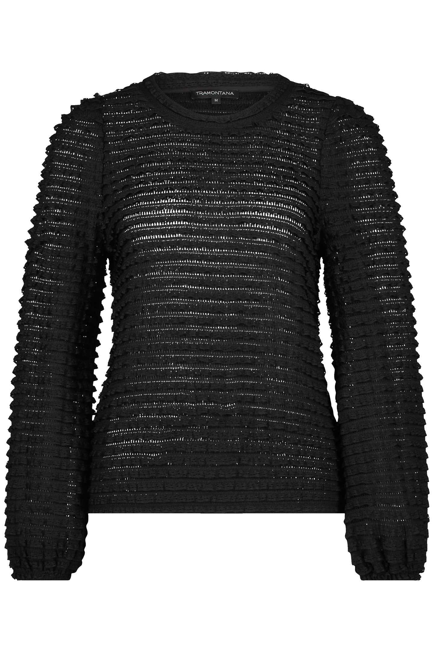 TOP FANCY STRETCH BLACK 1