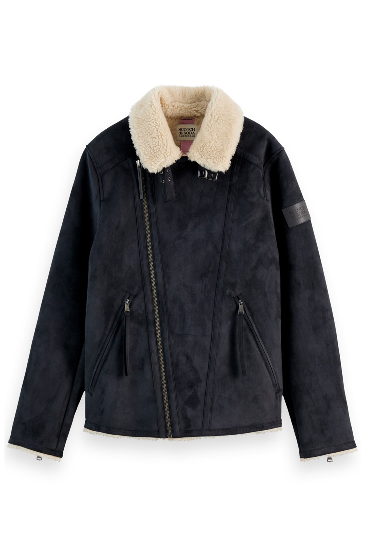 FAUX SHEERLING JACKET BLACK 3