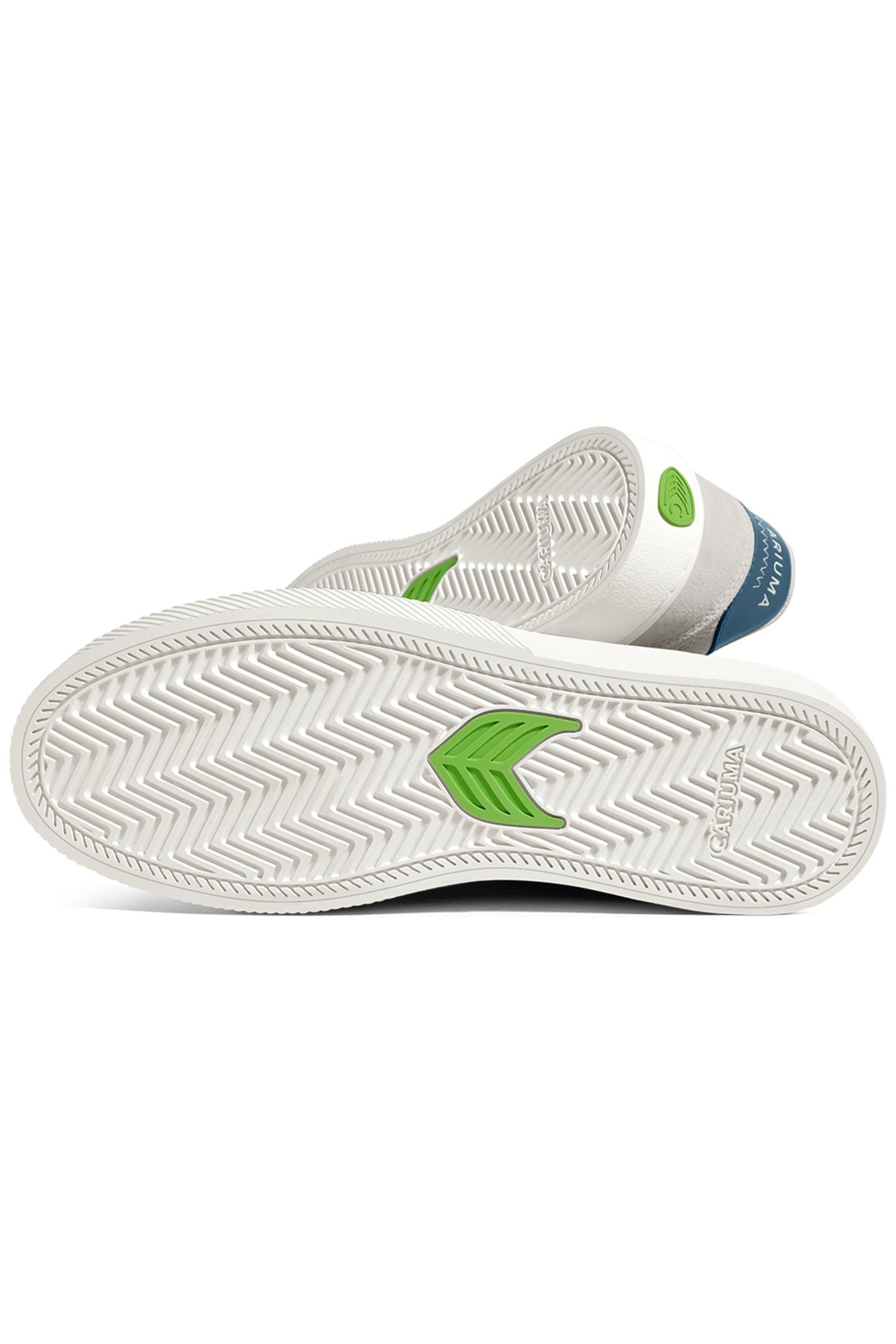 NAIOCA SMOKE WHITE SUEDE OFF-WHITE LOGO WASHED BLUE SNEAKER 4