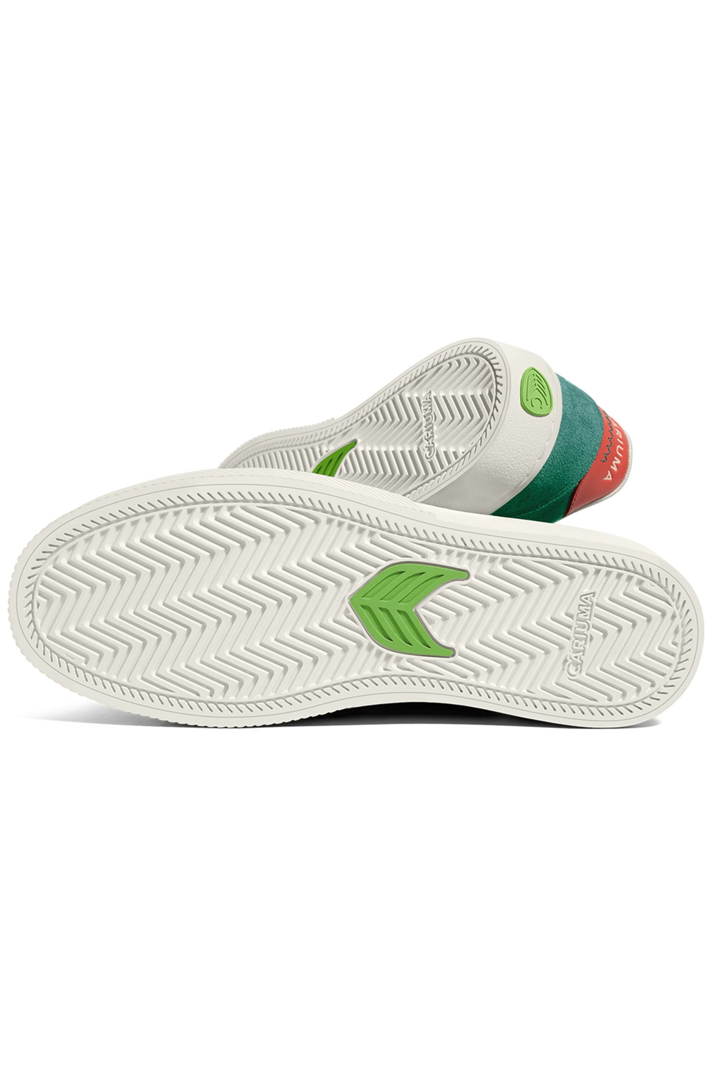 NAIOCA TEAL SUEDE IVORY LOGO WATERMELON SNEAKER 4