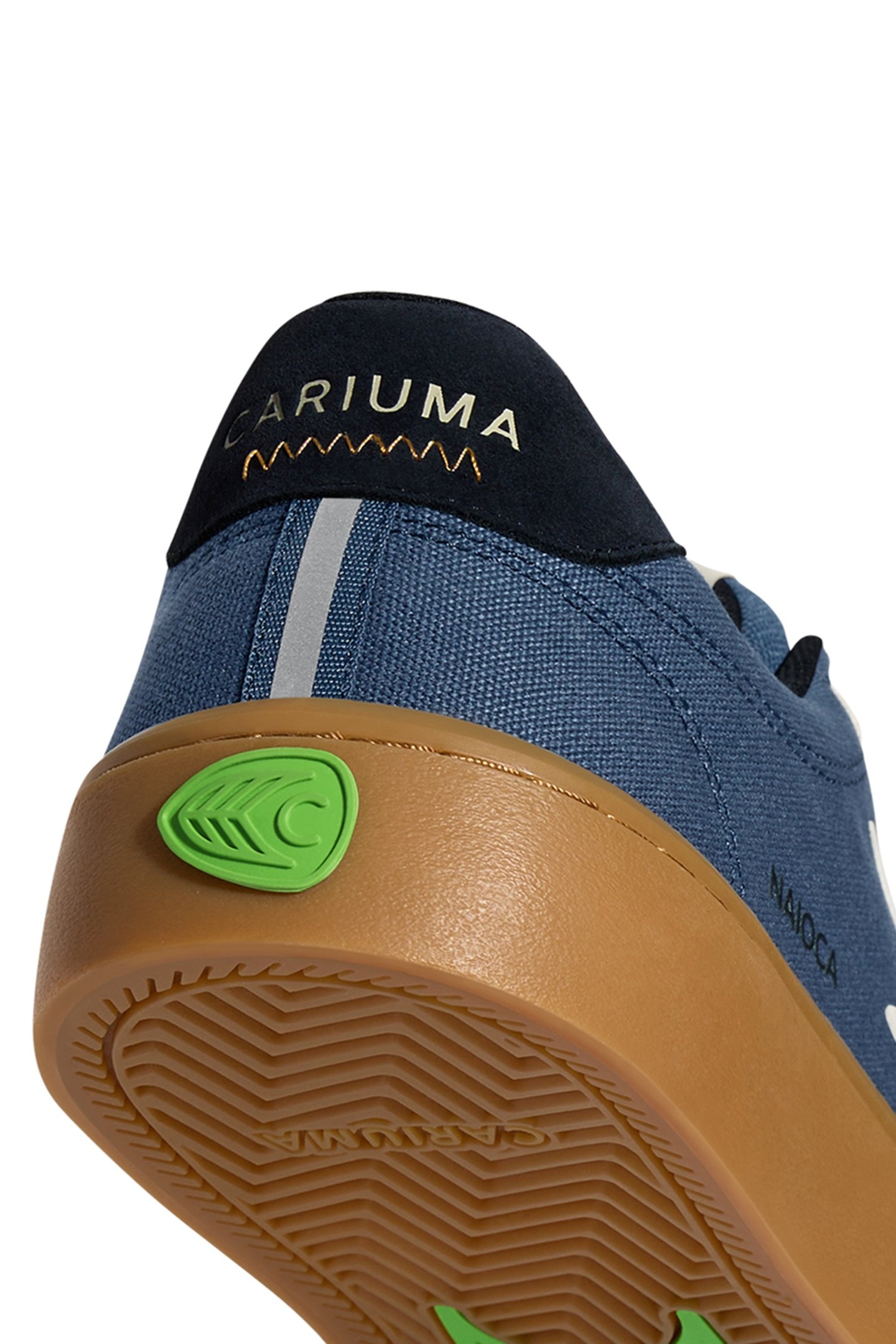 NAIOCA PRO GUM SHADOW BLUE SUEDE AND CANVAS IVORY LOGO NAVY 6
