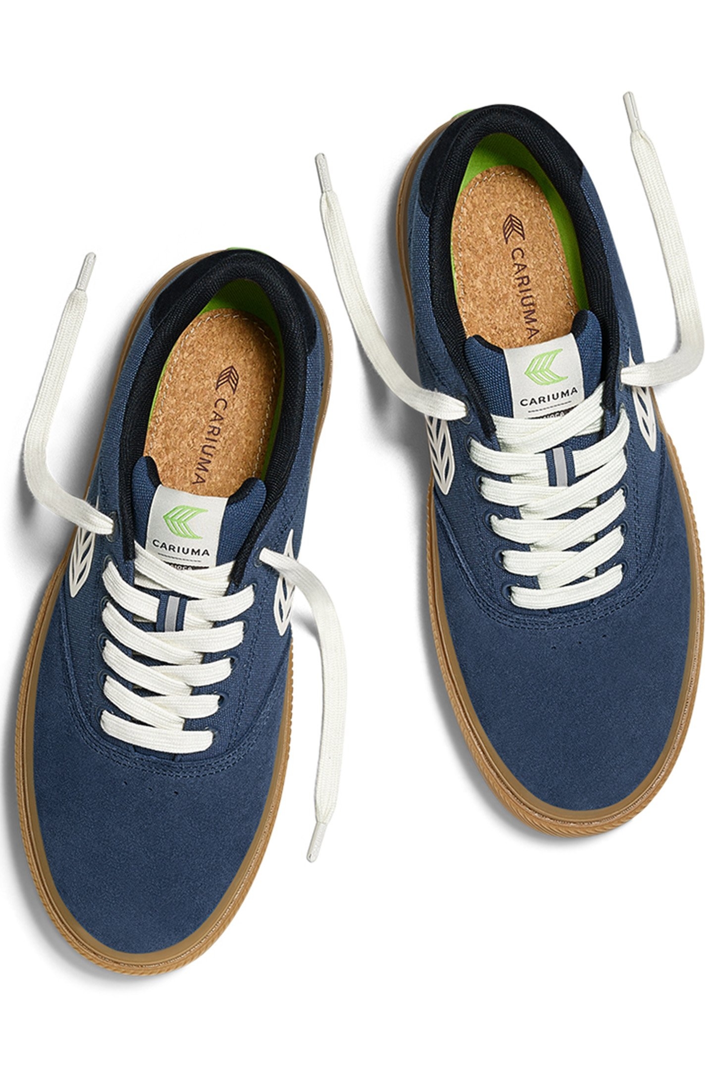 NAIOCA PRO GUM SHADOW BLUE SUEDE AND CANVAS IVORY LOGO NAVY 3