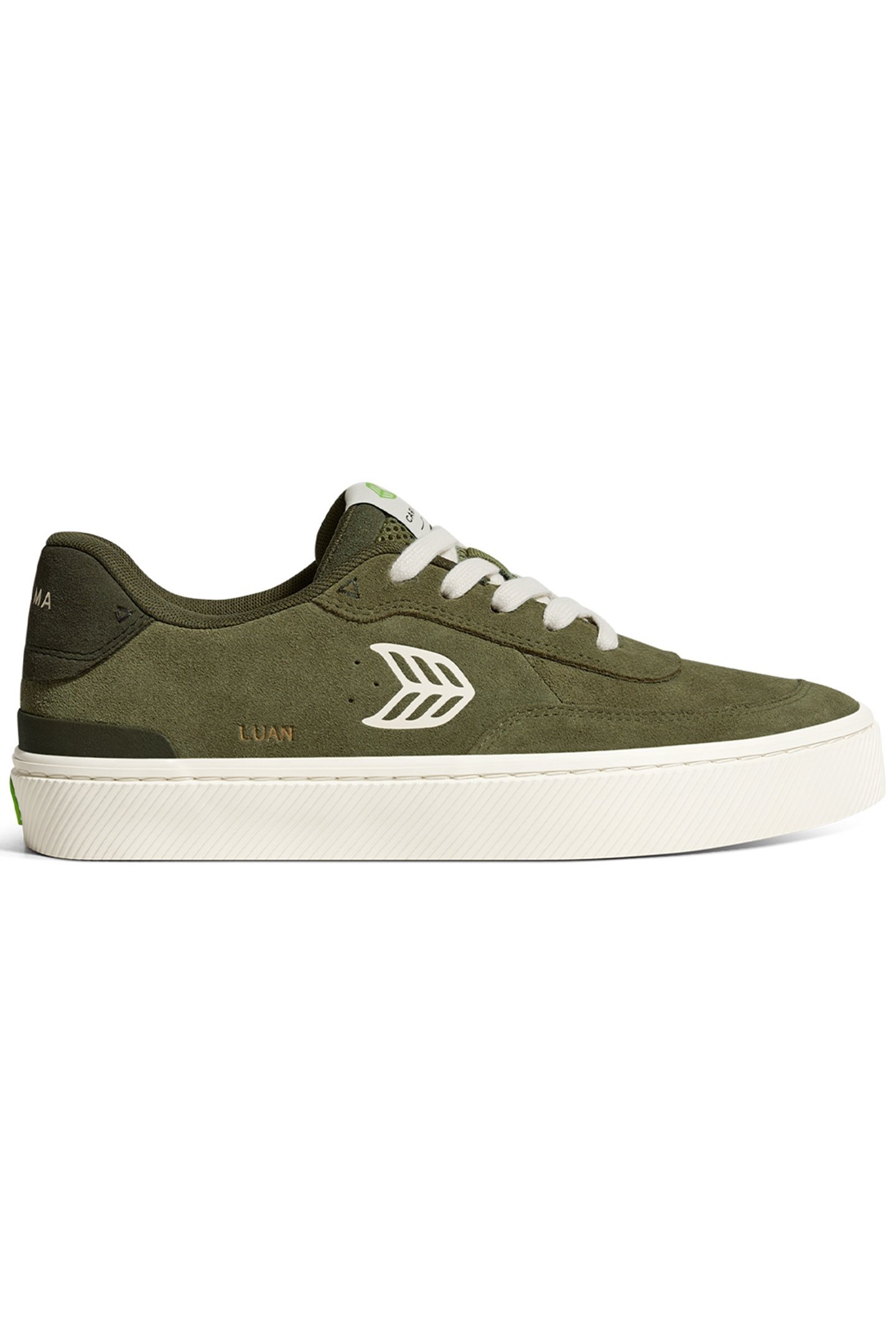 LUAN PRO OLIVE GREEN SUEDE IVORY LOGO BURNT OLIVE SNEAKER 1