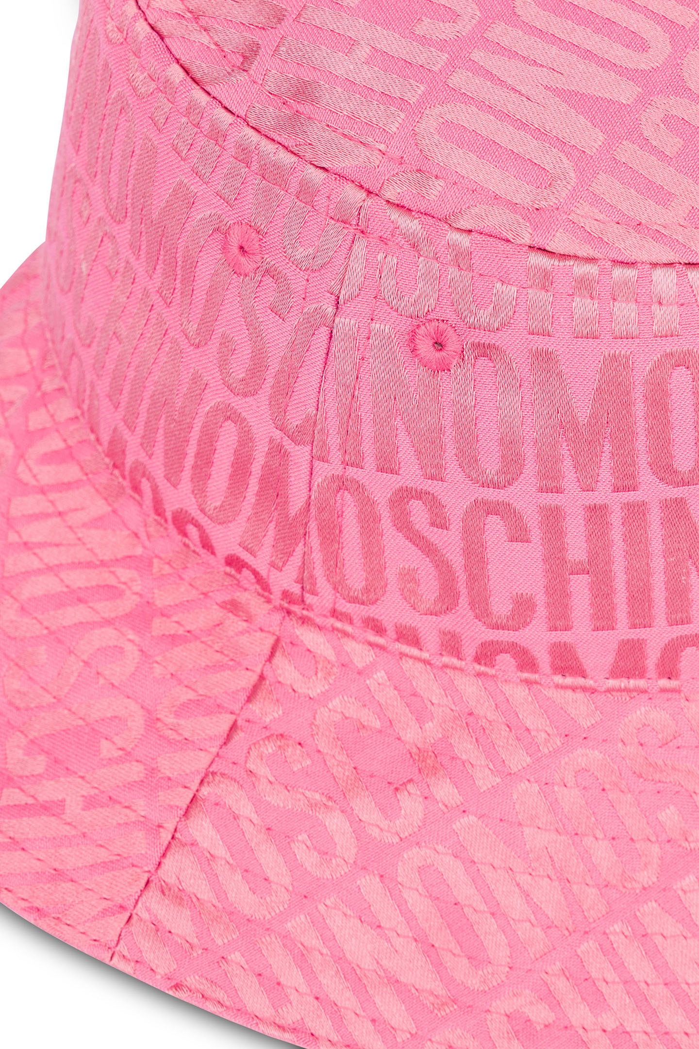 ALLOVER LOGO NYLON BUCKET HAT PINK 3