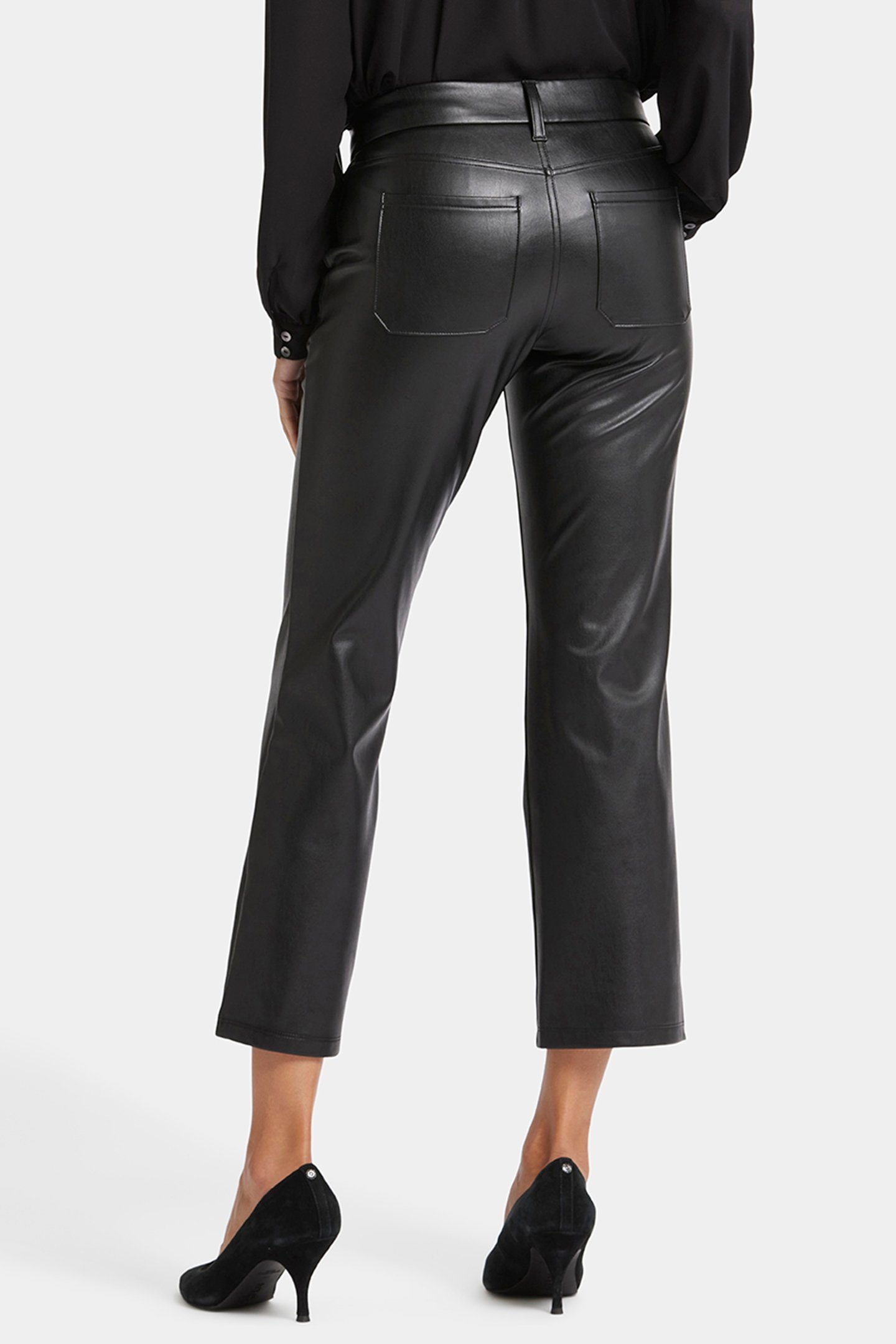 STRAIGHT LEG ANKLE PANT BLACK 2