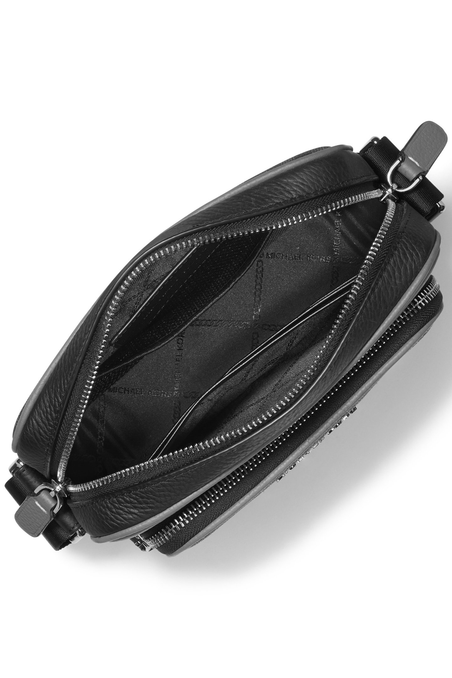 CAMERA BAG WITH POUCH IN BLACK LOGO PRINT 3