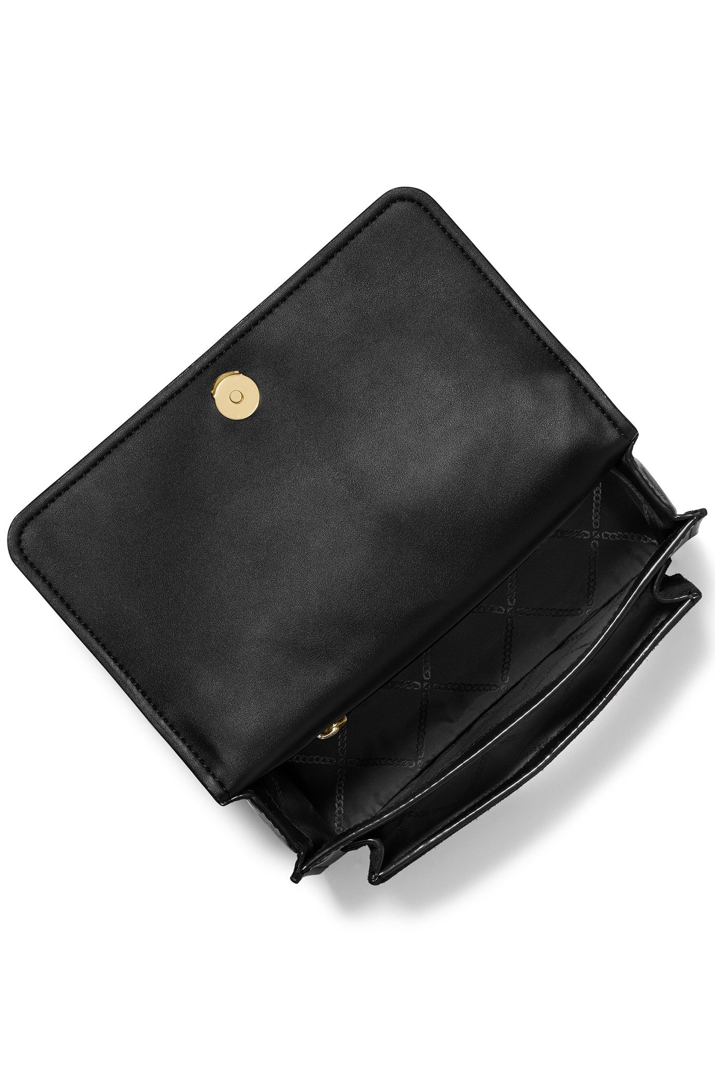 SHOULDER BAG WITH CHAIN STRAP IN BLACK 4