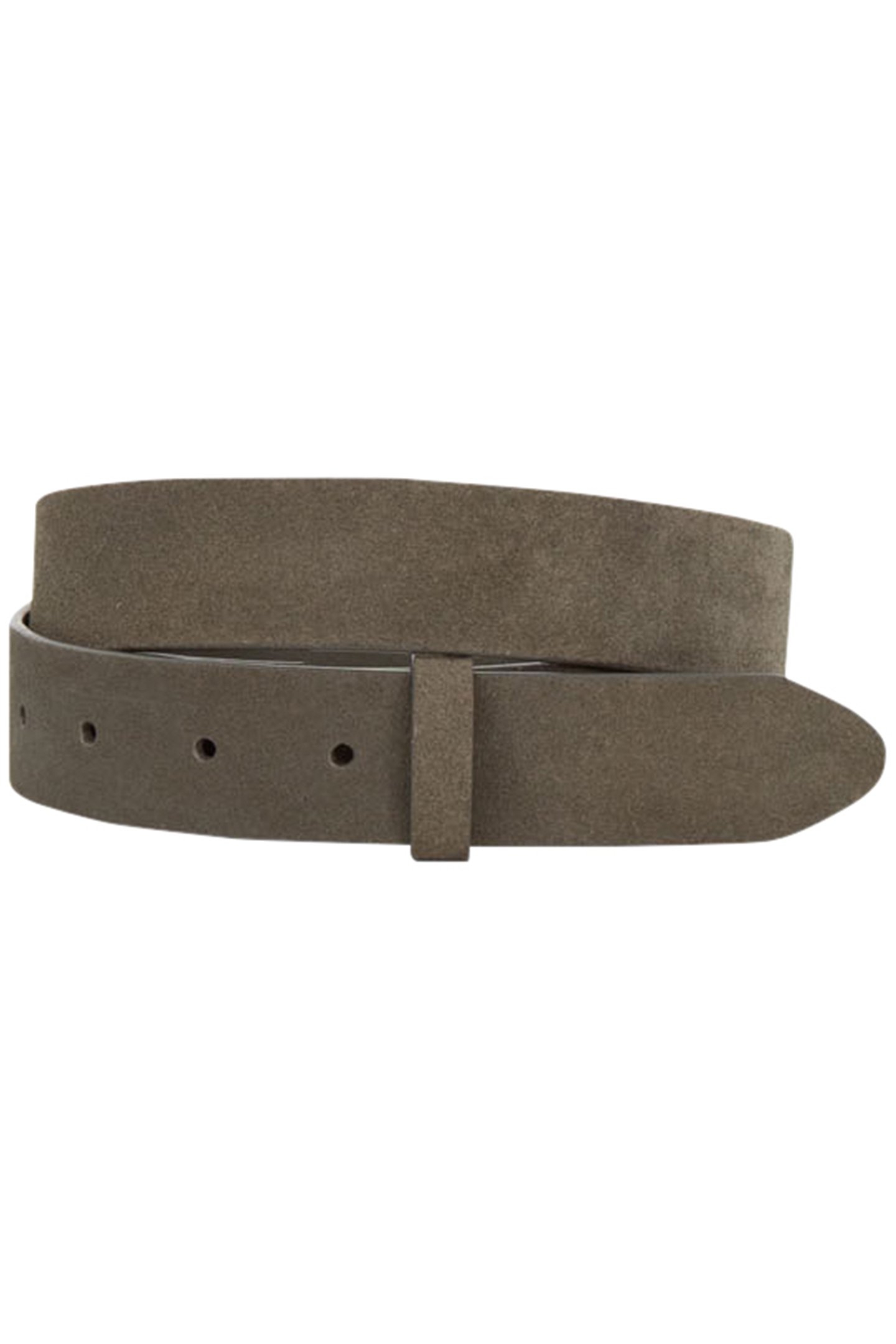 AMOR - KHAKI BELT IN CERTIFIED SUEDE LEATHER 1