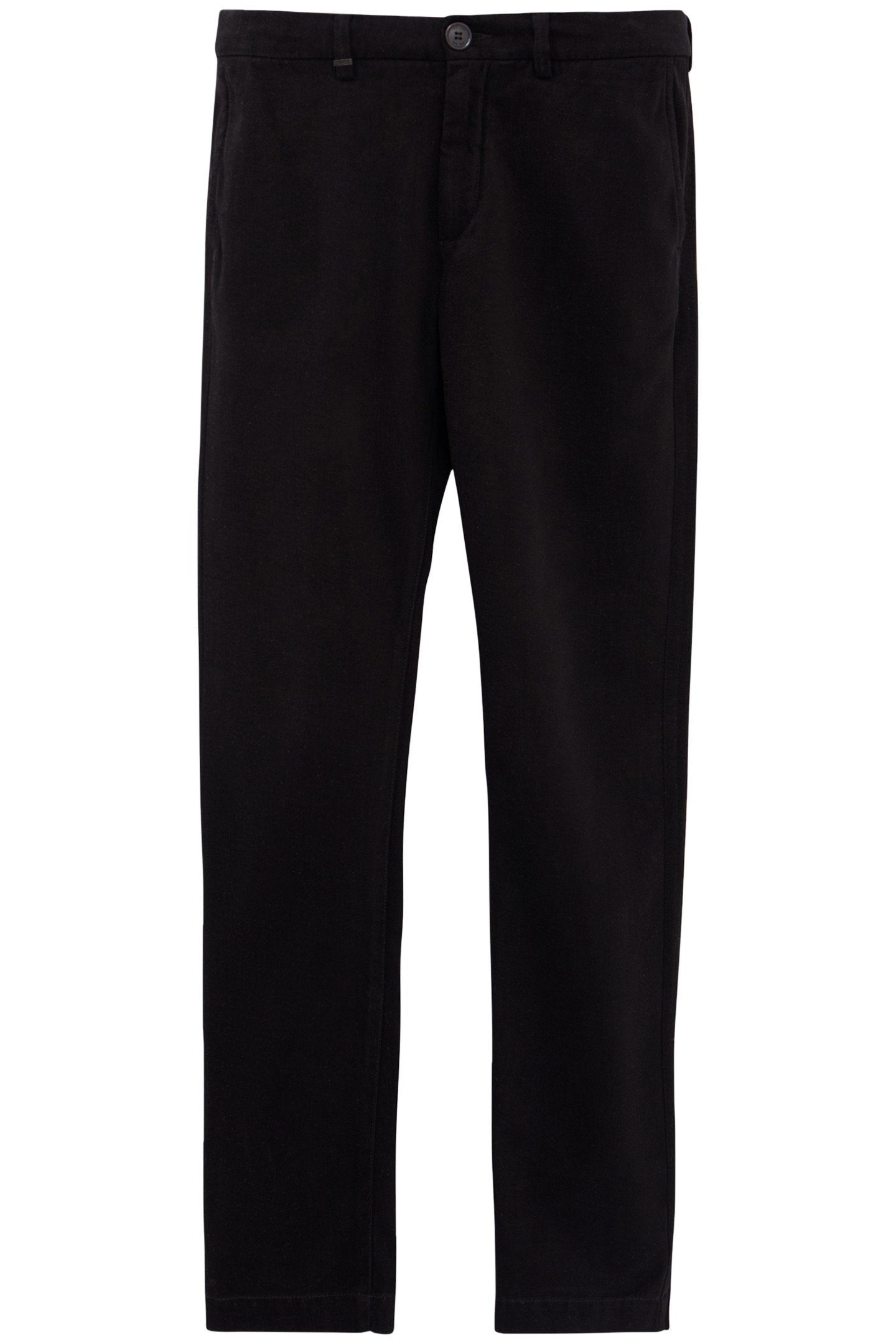 BLACK SLIM CHINO PANTS 4