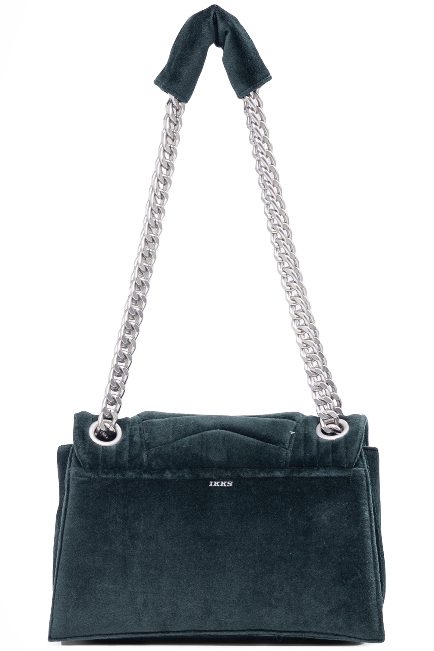 THE 1. VELVET GREEN QUILTED VELVET BAG SIZE M 3