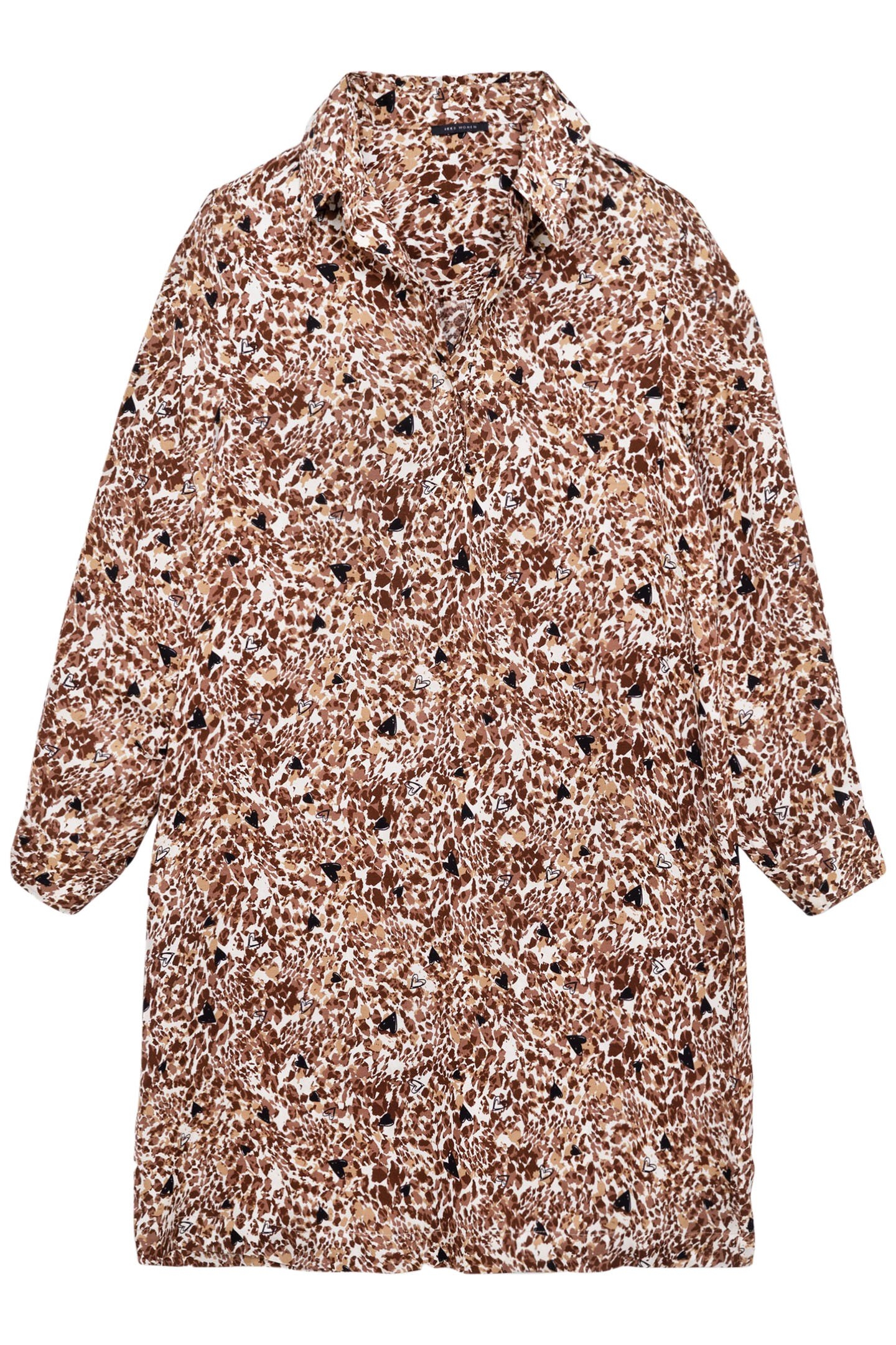 ECRU LENZING™ ECOVERO™ ANIMAL HEARTS DRESS 3