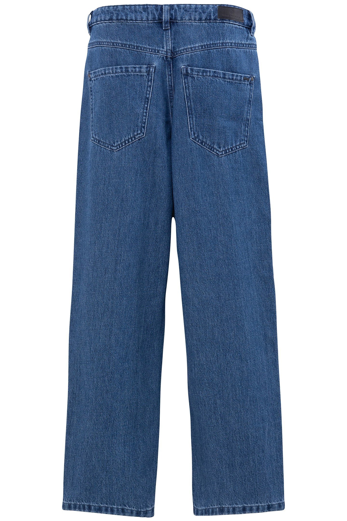 MEDIUM BLUE 7/8 STRAIGHT JEANS 2