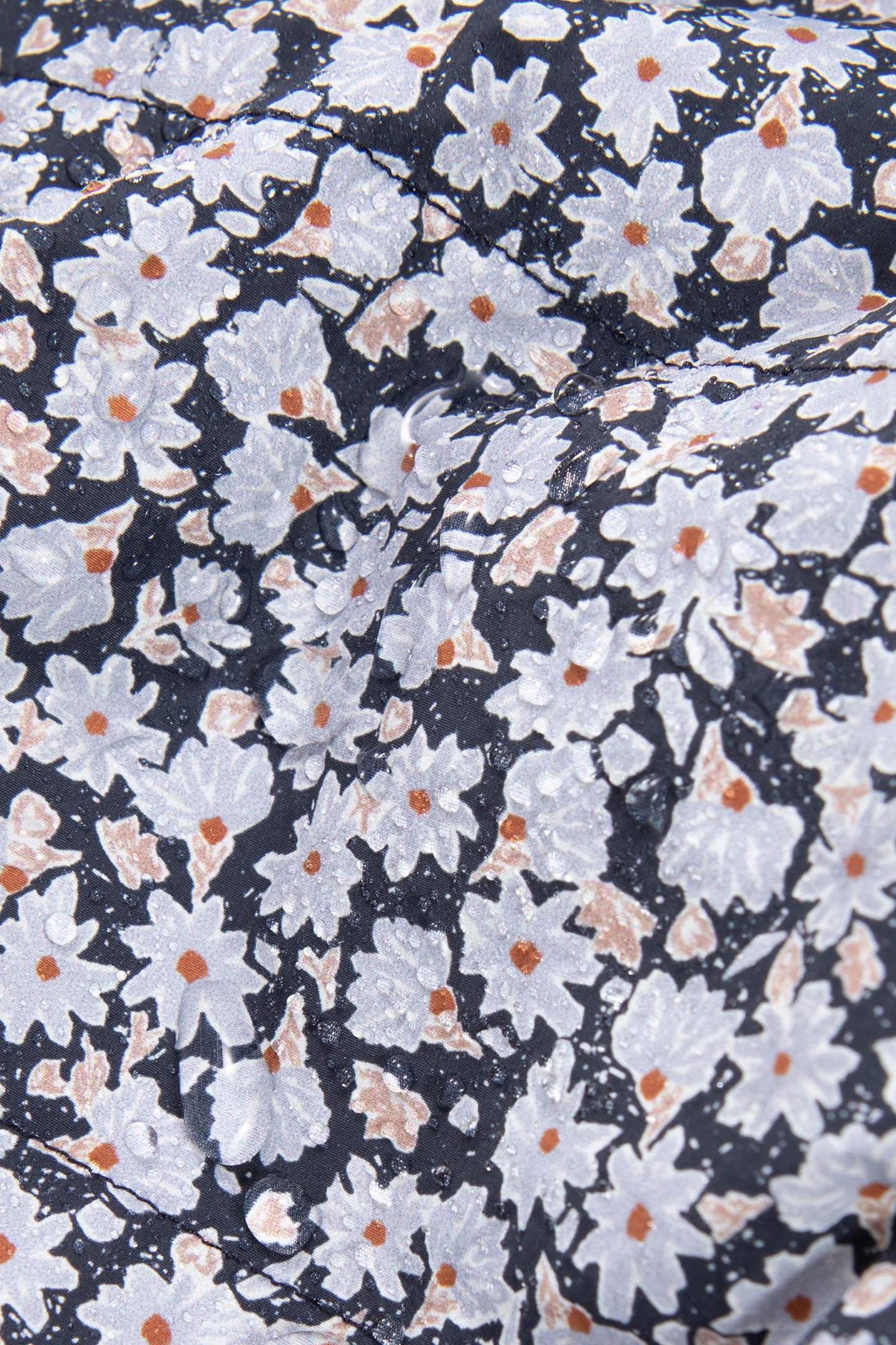 BABY GIRL'S NAVY AND FLORAL PRINT REVERSIBLE DOWN JACKET 7