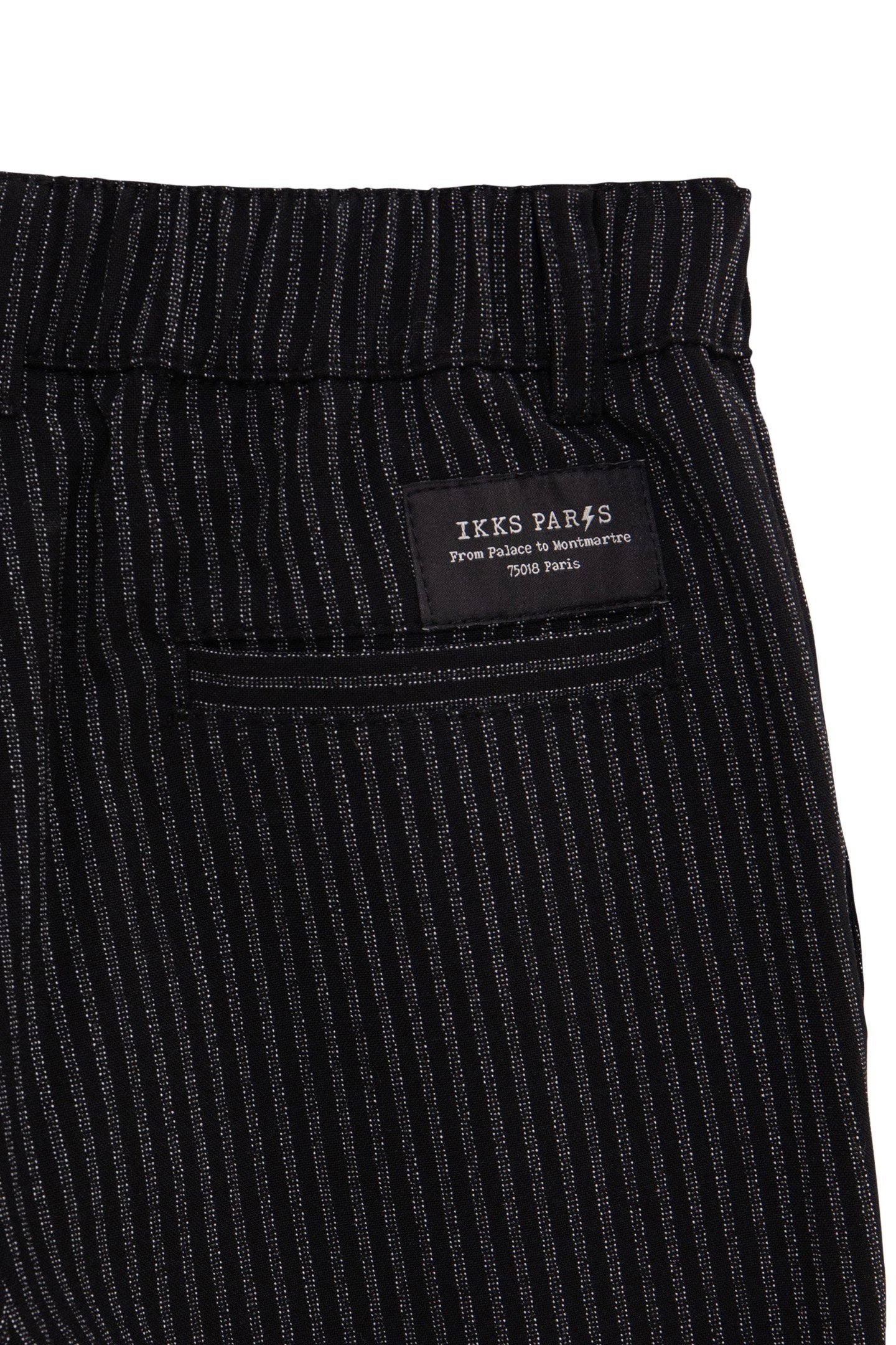 BOY'S BLACK PINSTRIPE PANTS 5