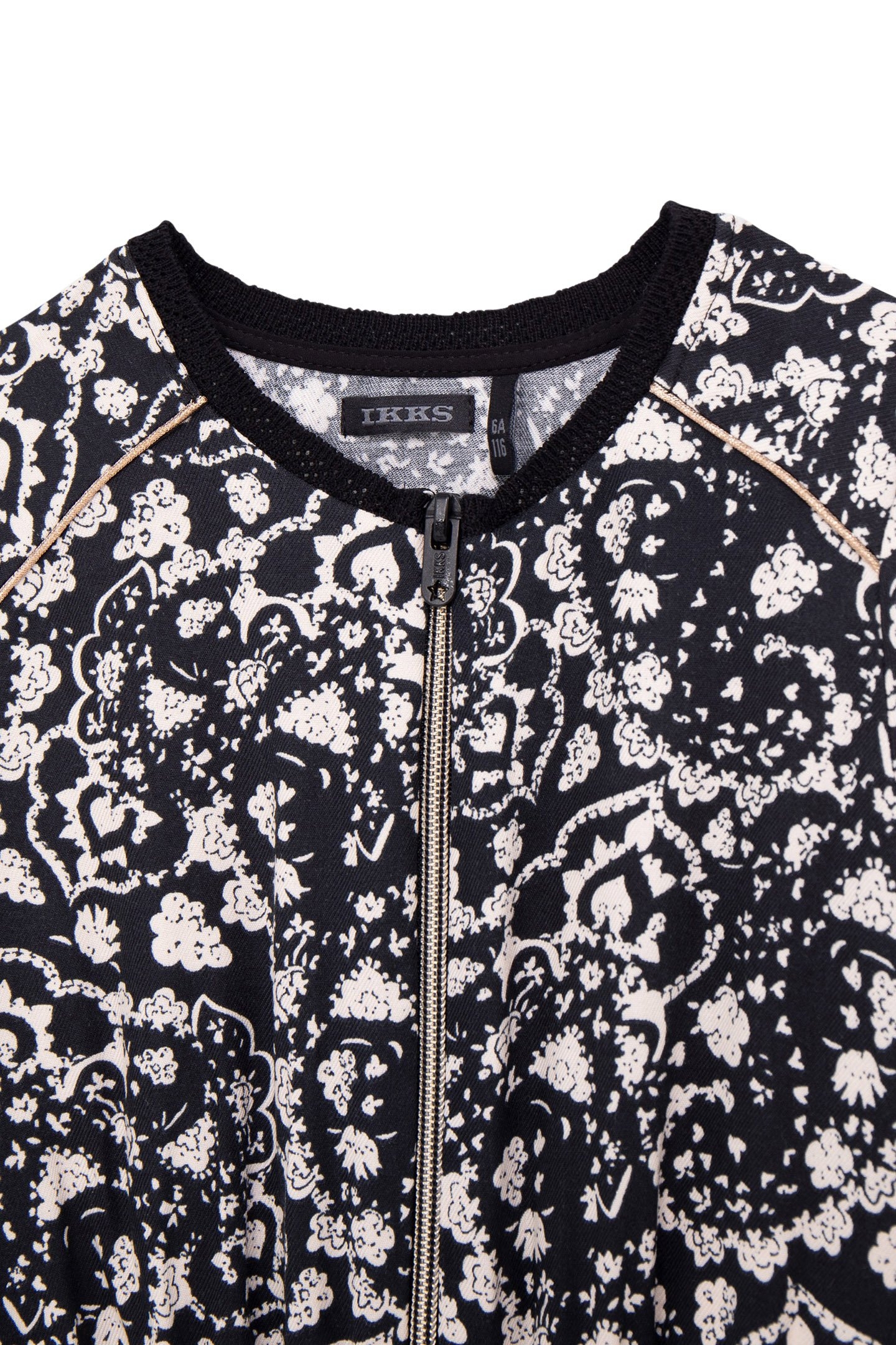 GIRL'S BLACK FLORAL ROCK JUMPSUIT 2