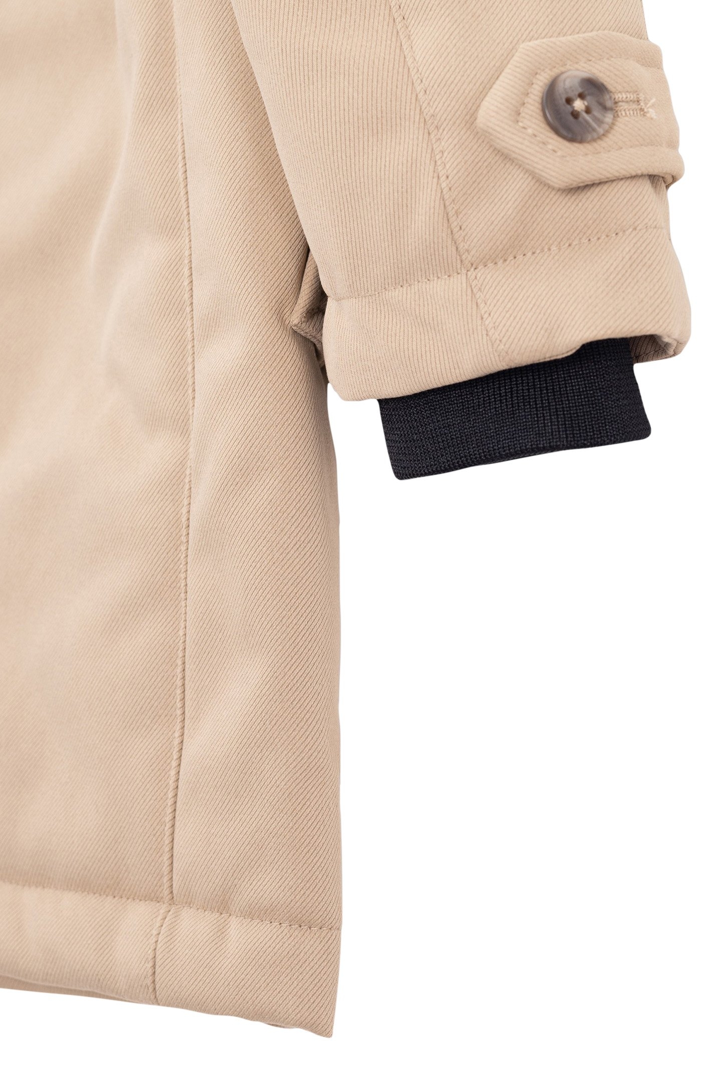 BEIGE TRENCH COAT WITH BOY'S HOODED TRIM 6